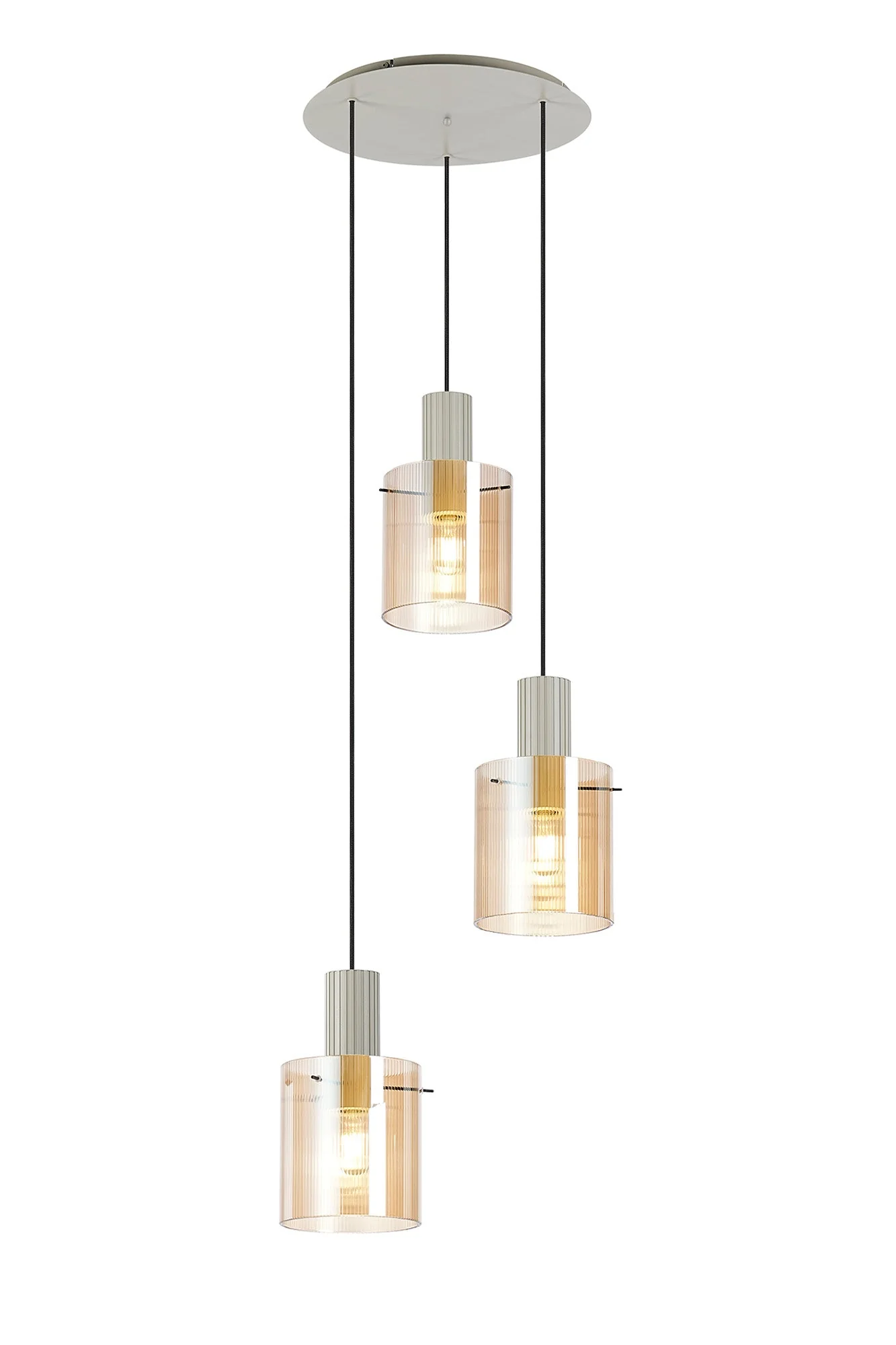 Hailey 3Lt Cluster Narrow Line Glass - Various Colours - Image 8