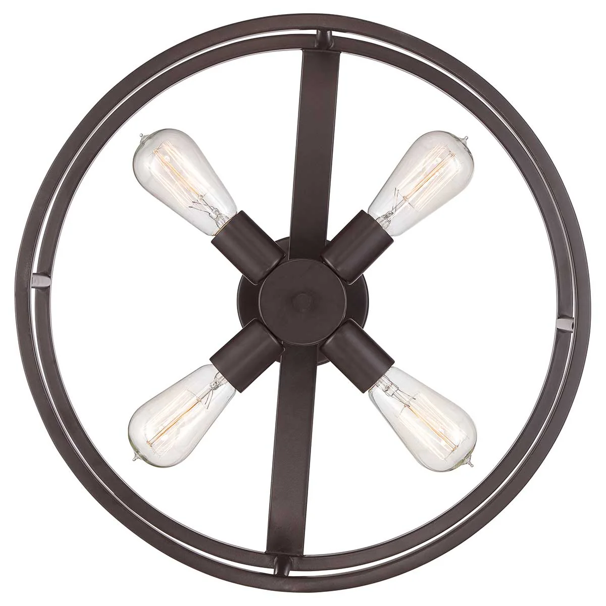 New Harbor 4 Light Semi-Flush - Western Bronze - Image 5