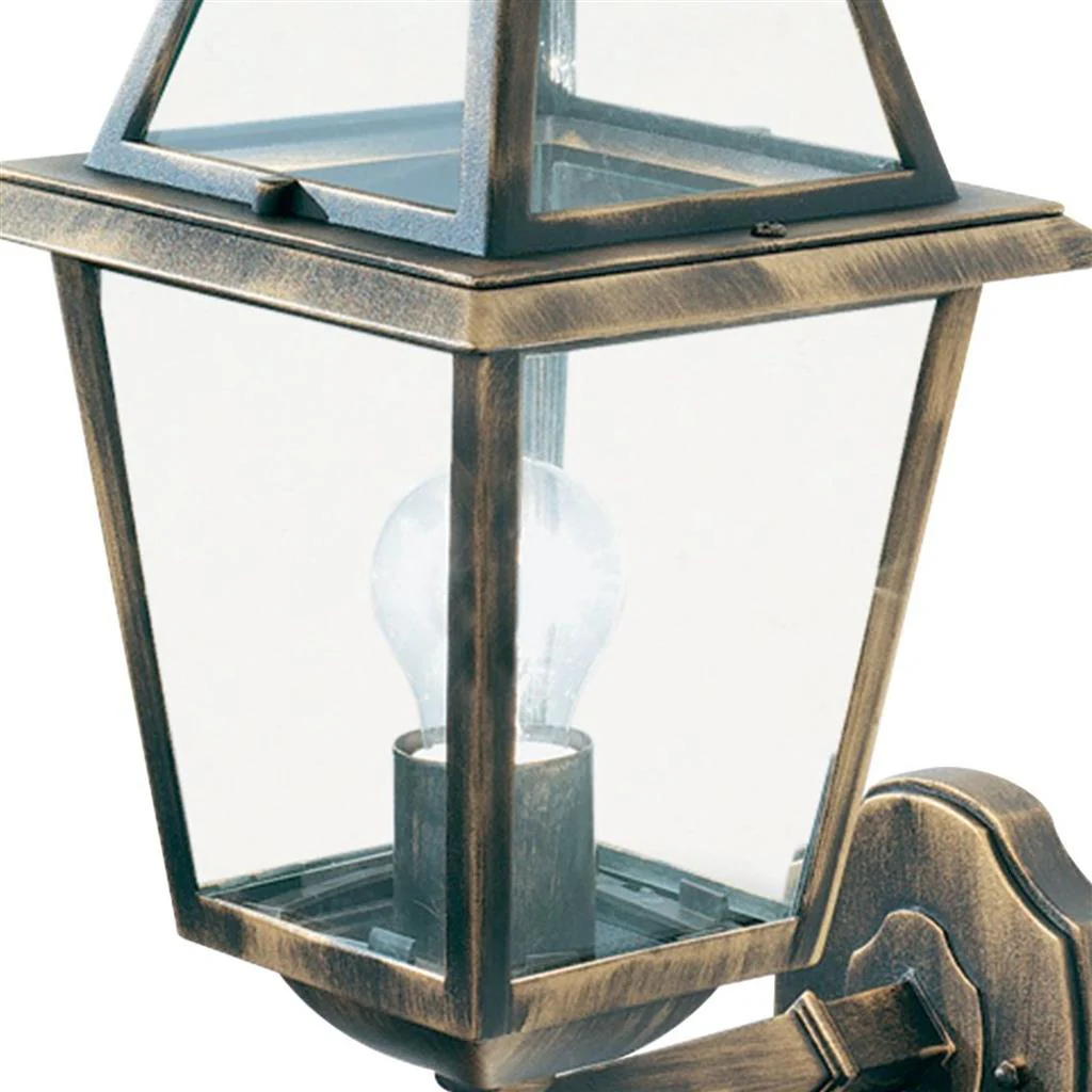 NEW ORLEANS UP/DOWN OUTDOOR DOWNLIGHT - BLACK GOLD, CLEAR GLASS, IP44 - Image 3
