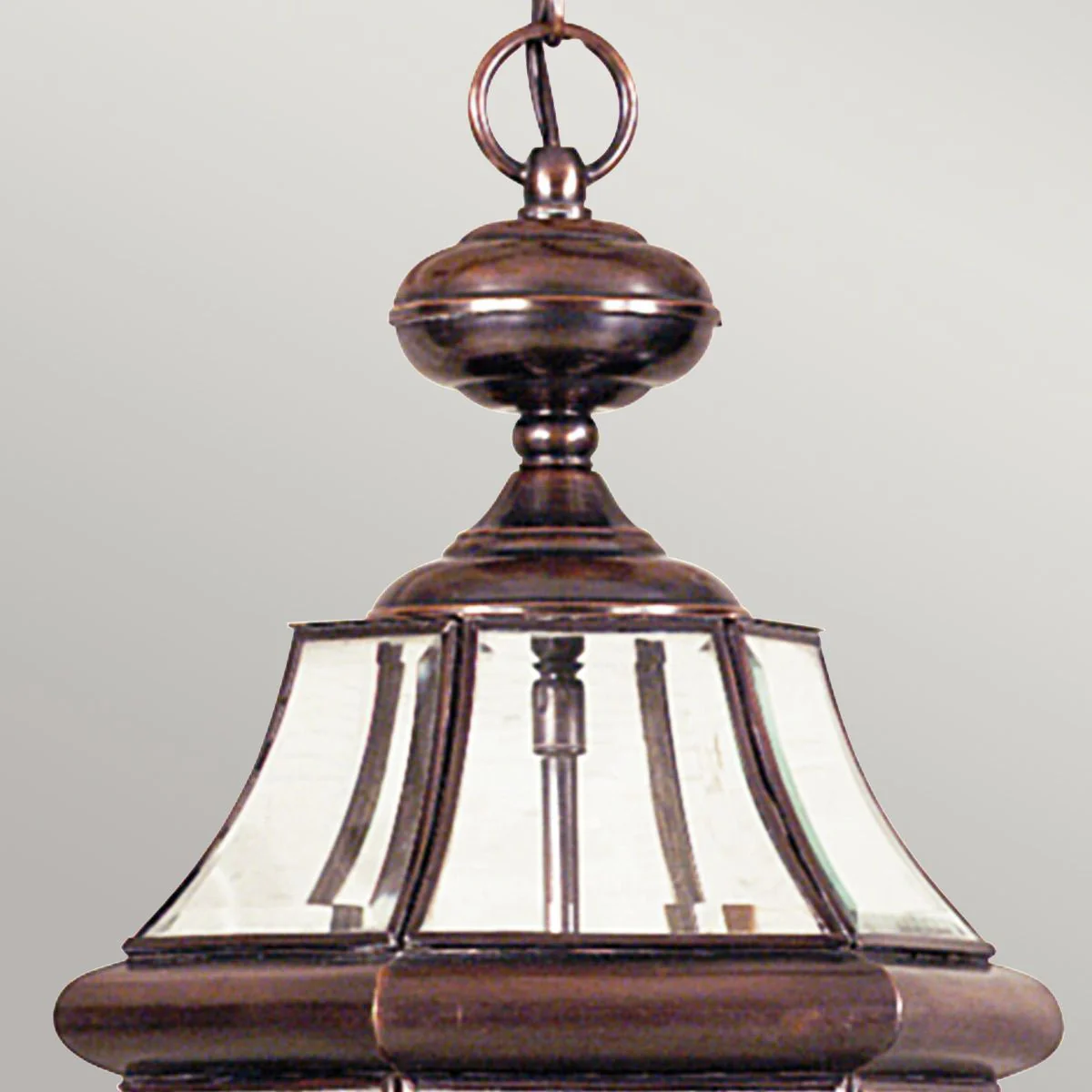 Newbury 1/2Lt Chain Lantern - Lacquered Polished Brass/Lacquered Aged Copper IP23 E27 - Image 12