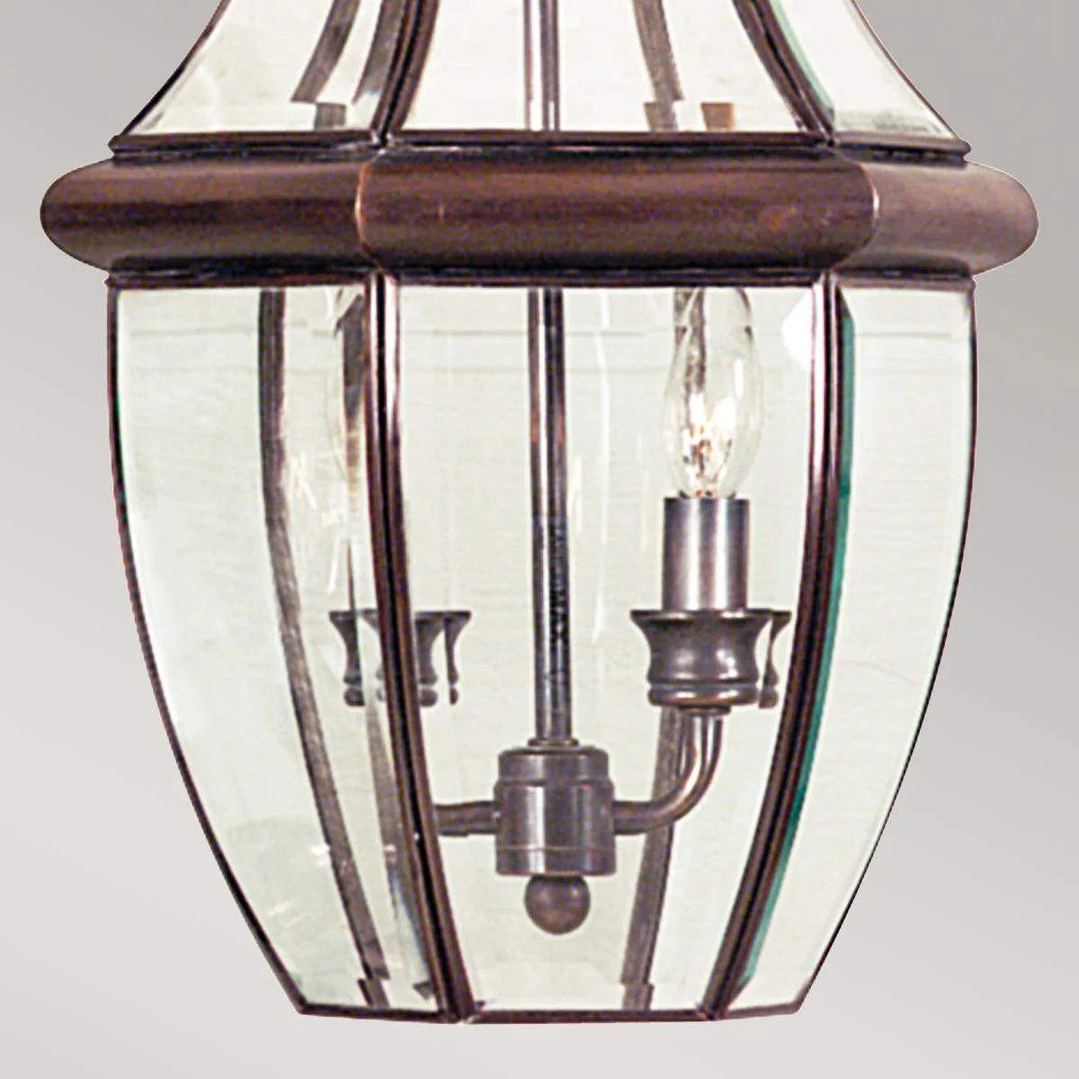 Newbury 1/2Lt Chain Lantern - Lacquered Polished Brass/Lacquered Aged Copper IP23 E27 - Image 13