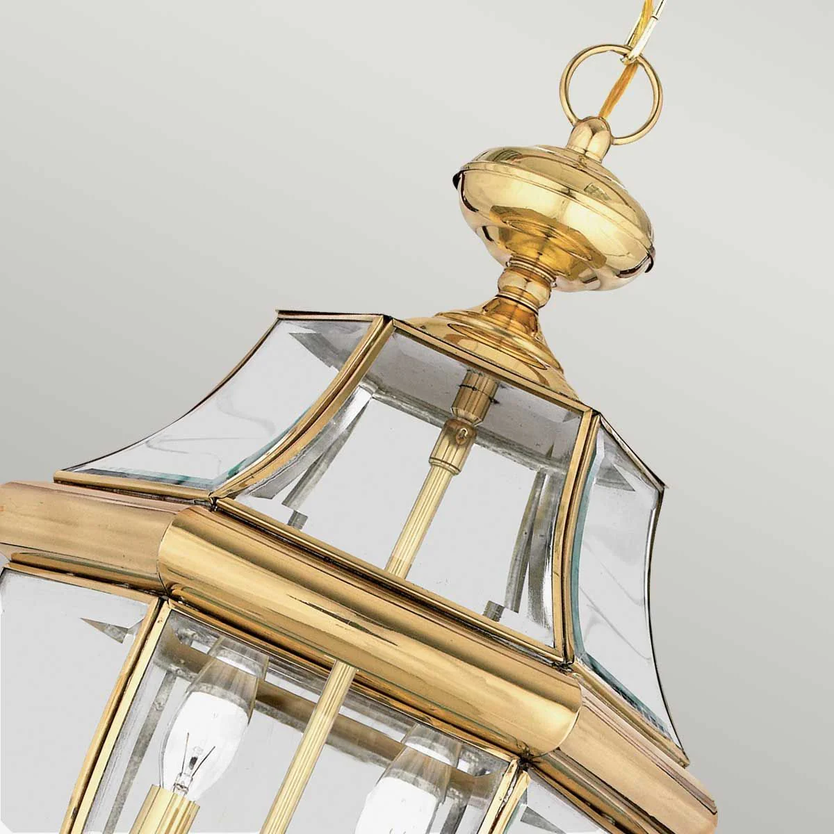Newbury 1/2Lt Chain Lantern - Lacquered Polished Brass/Lacquered Aged Copper IP23 E27 - Image 15