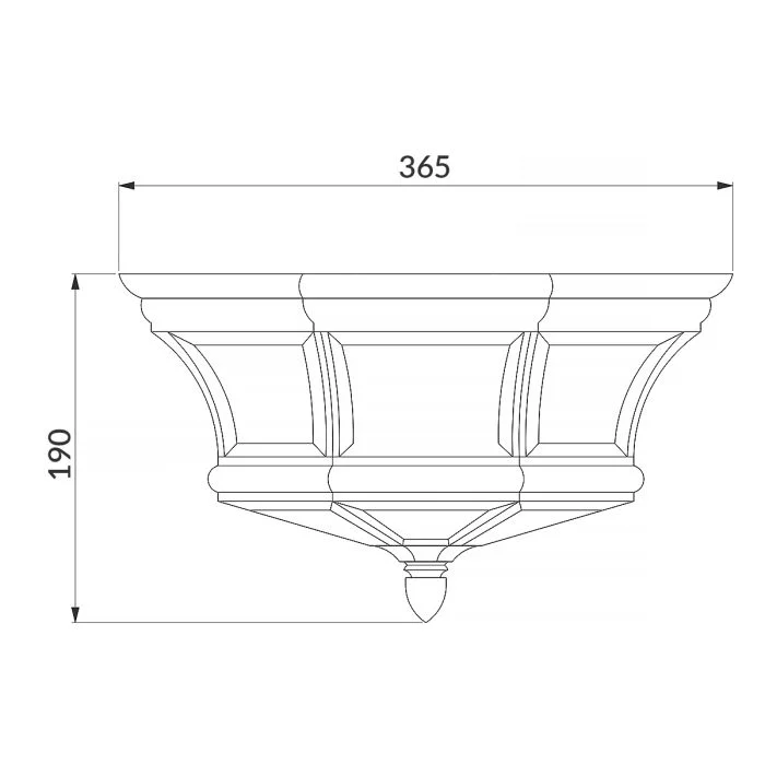 Newbury Flush Mount,  Polished Brass - Image 4