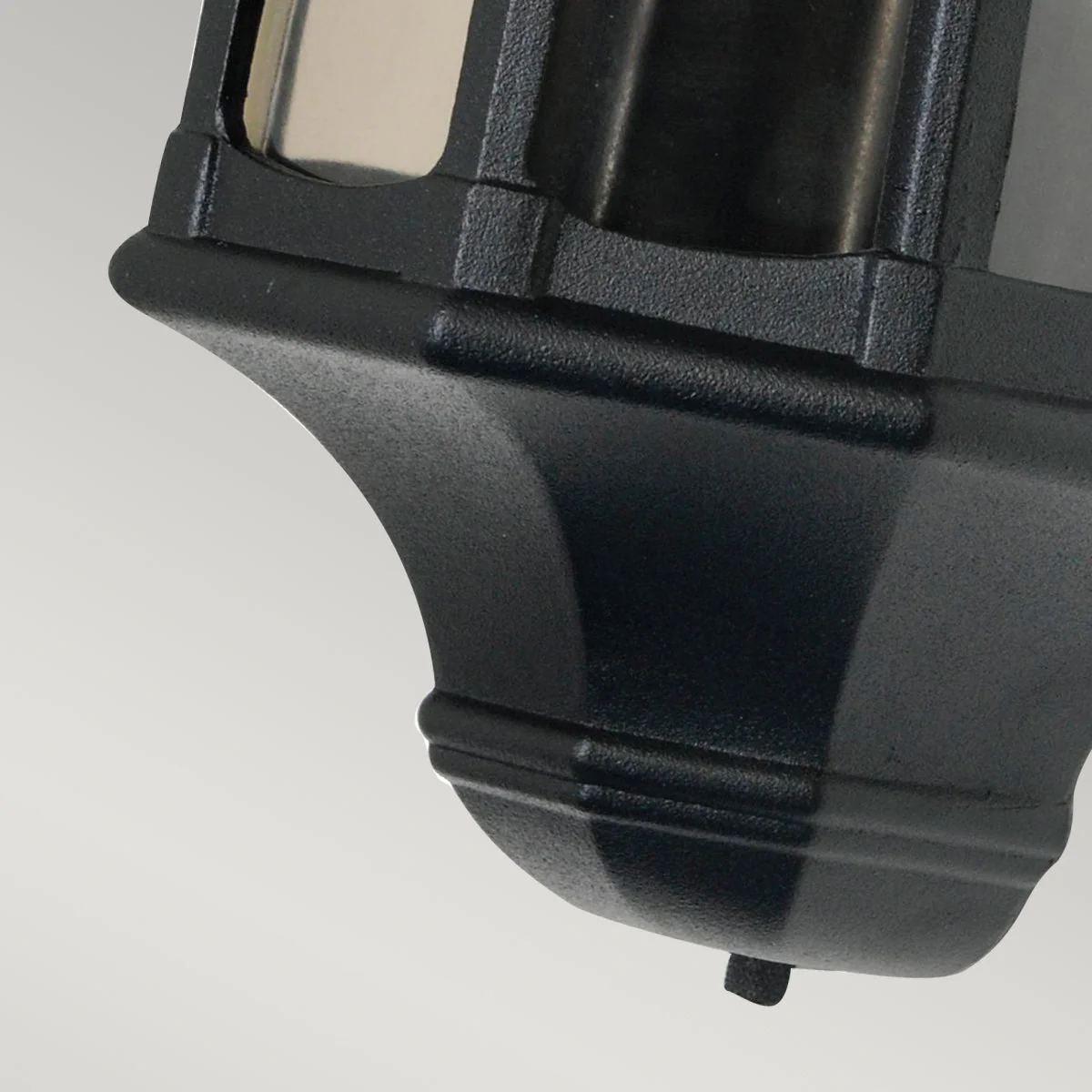 Newbury Half Wall Lantern – Black Finish - Image 3