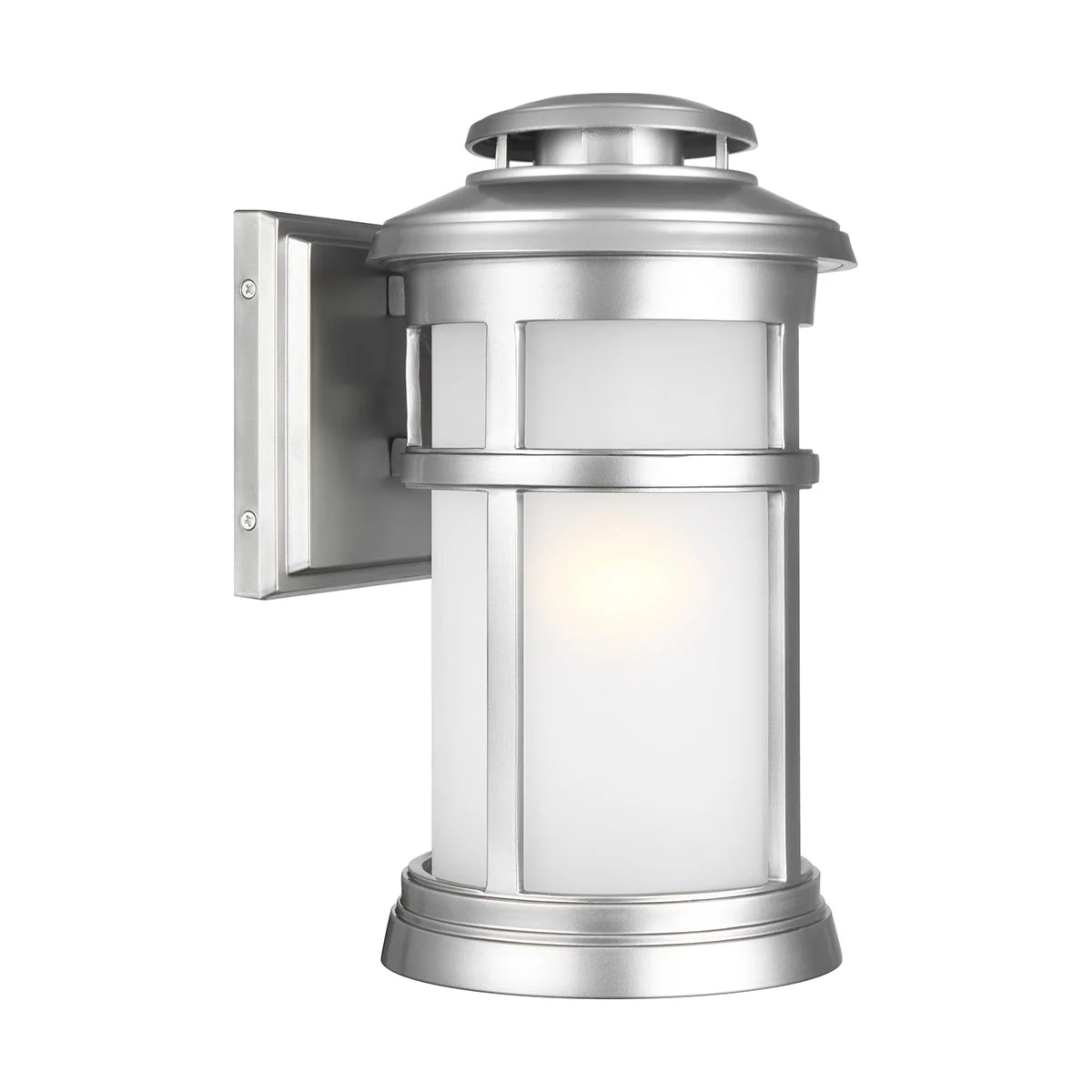 Newport Small/Medium Wall Lantern – Antique Bronze/Brushed Steel Finish - Image 11