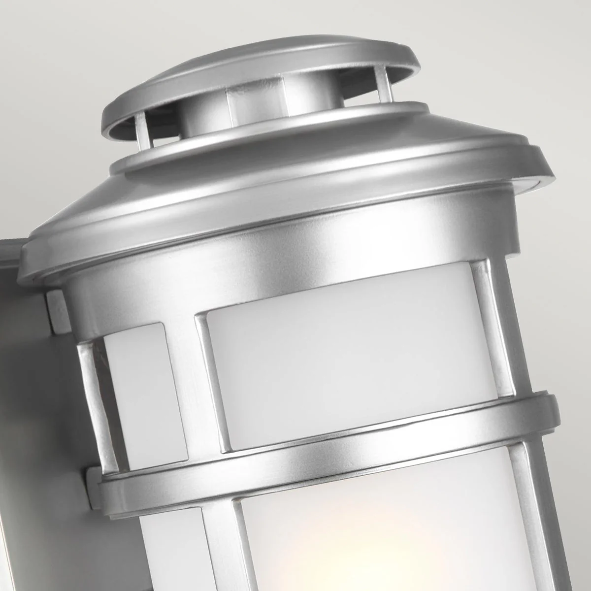 Newport Small/Medium Wall Lantern – Antique Bronze/Brushed Steel Finish - Image 12
