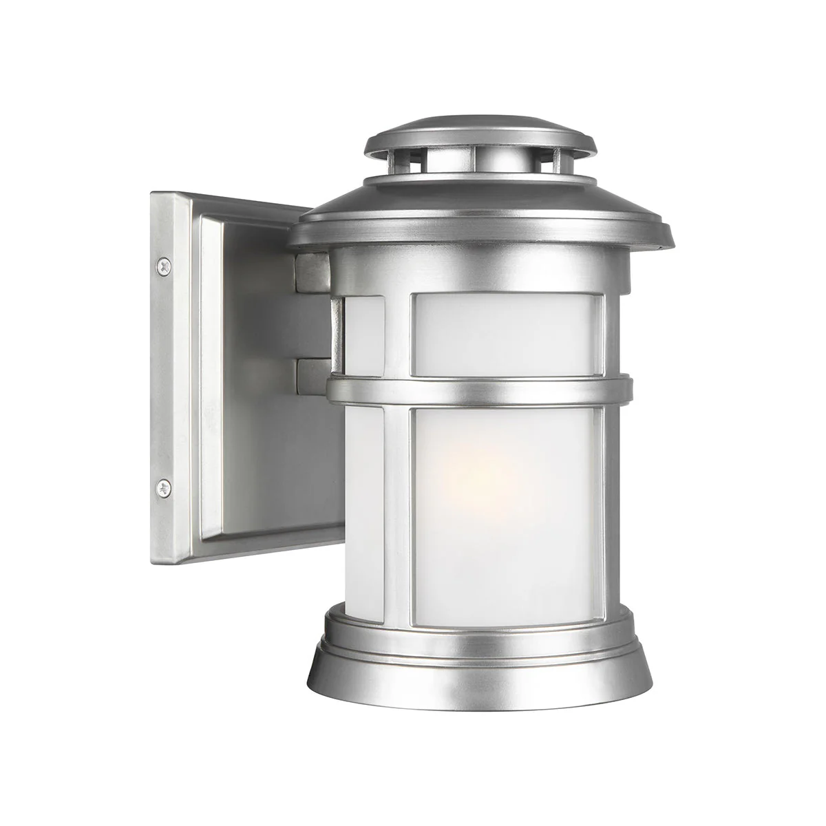 Newport Small/Medium Wall Lantern – Antique Bronze/Brushed Steel Finish - Image 7