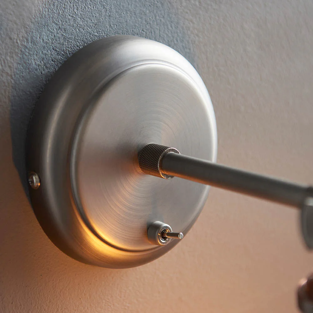 Niche Wall Light - Aged Pewter/Clear Glass E27 - Image 18
