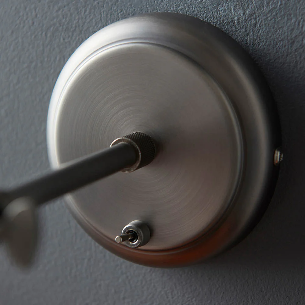 Niche Wall Light - Aged Pewter/Clear Glass E27 - Image 9