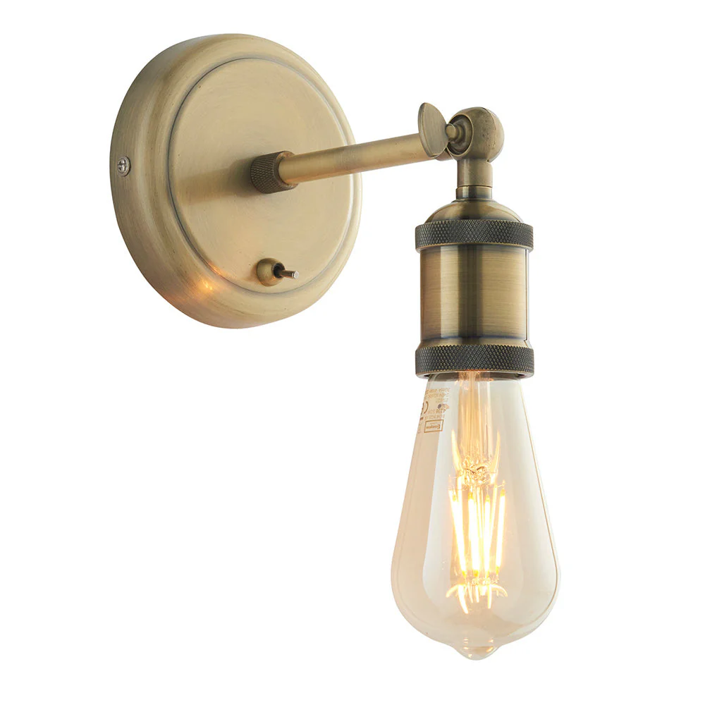 Niche Wall Light - Antique Brass/Aged Pewter & Aged Copper E27 - Image 11