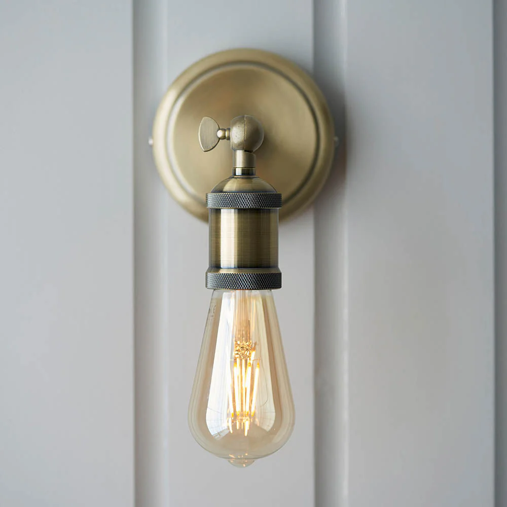 Niche Wall Light - Antique Brass/Aged Pewter & Aged Copper E27 - Image 5