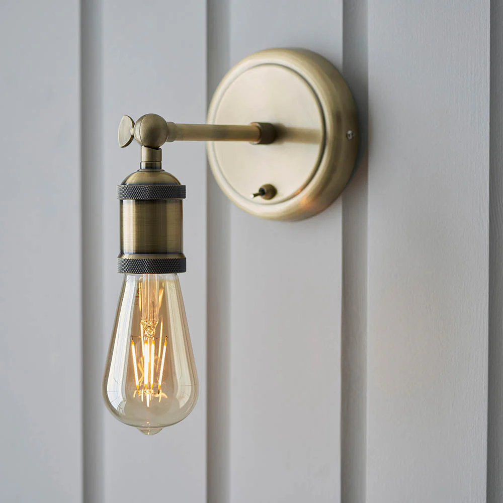 Niche Wall Light - Antique Brass/Aged Pewter & Aged Copper E27 - Image 6
