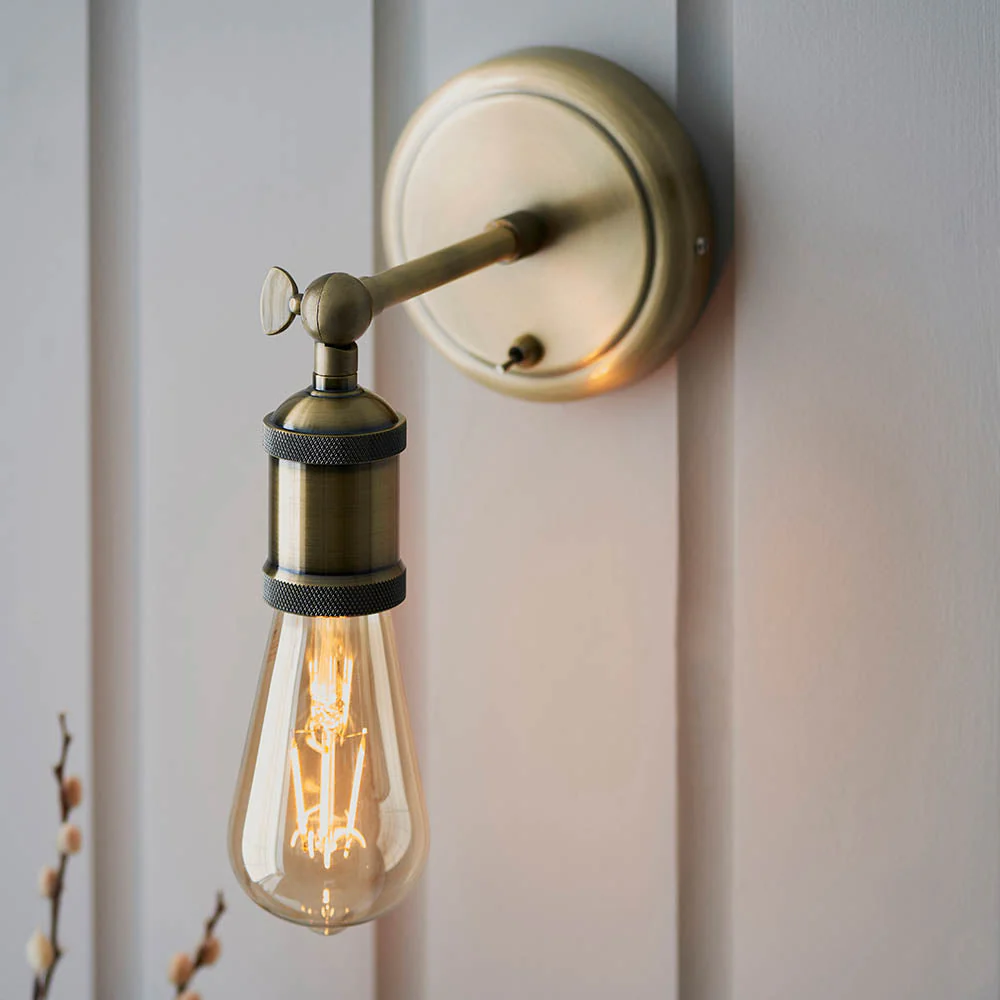 Niche Wall Light - Antique Brass/Aged Pewter & Aged Copper E27 - Image 7