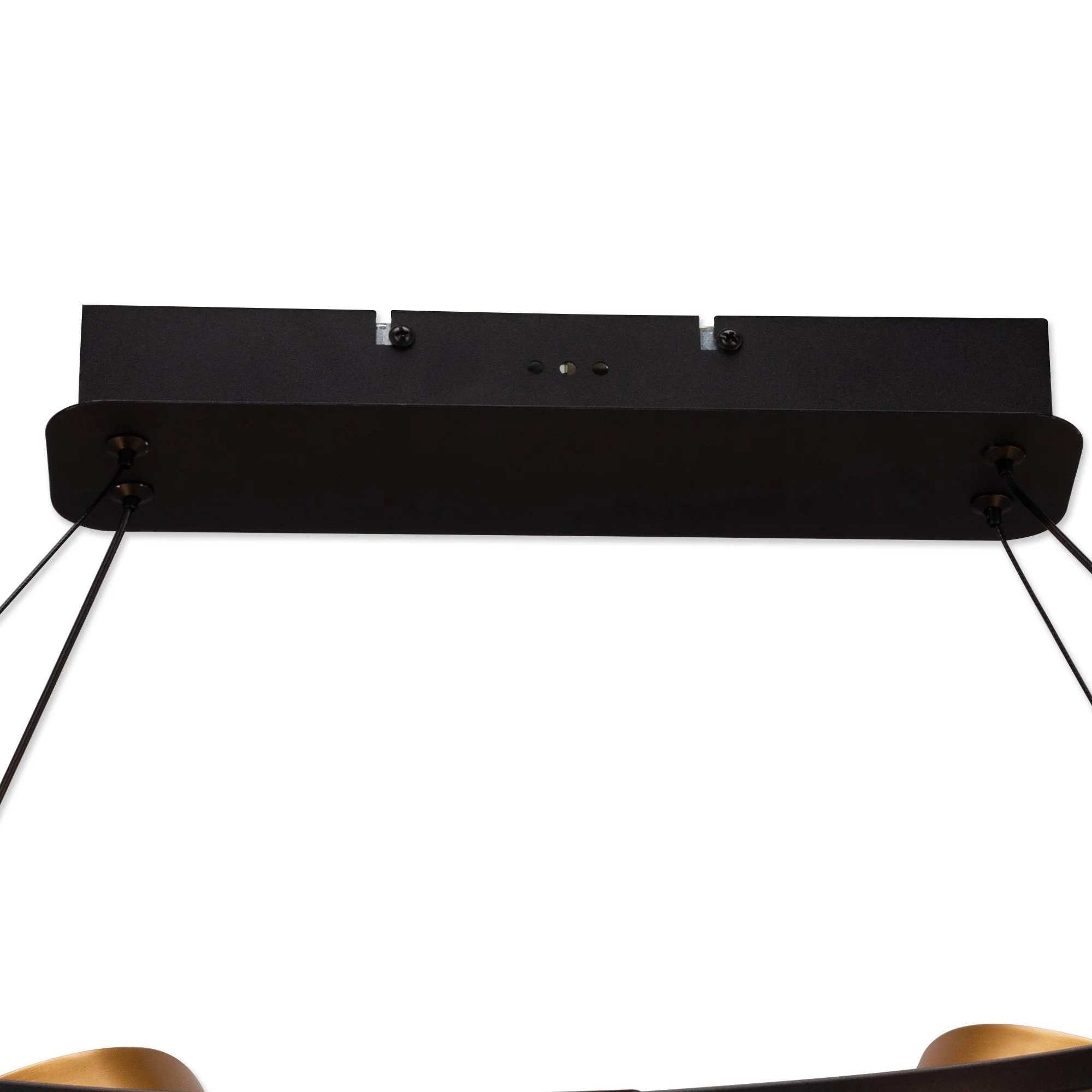 Nicki Linear Kitchen Table/Island Light, 5 Ring, 36W LED, 3200K, 2200lm, Satin Black  &  Gold, 3yrs Warranty - Image 4
