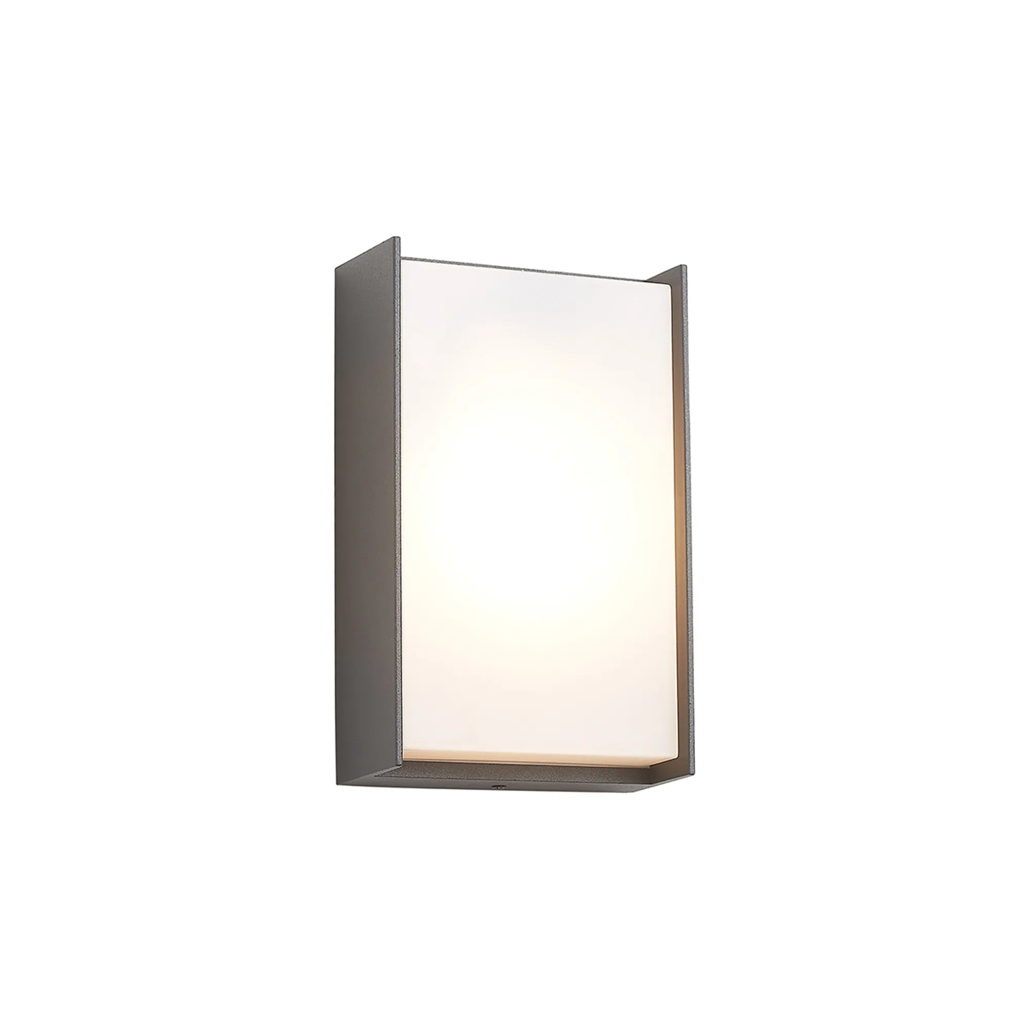 Nicky IP65 LED Flush Wall Light - Dark Brown/Dark Grey - Image 2