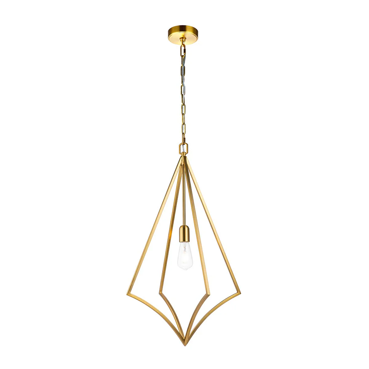 Nico 1 Light Pendant - Brass - Image 4