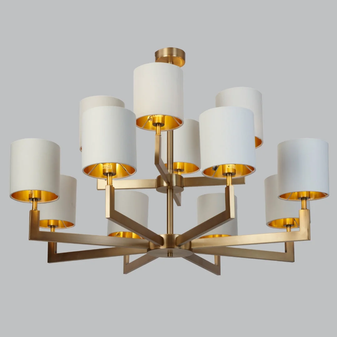Ealga 4/12Lt Antique Brass Finish Chandelier - Image 4