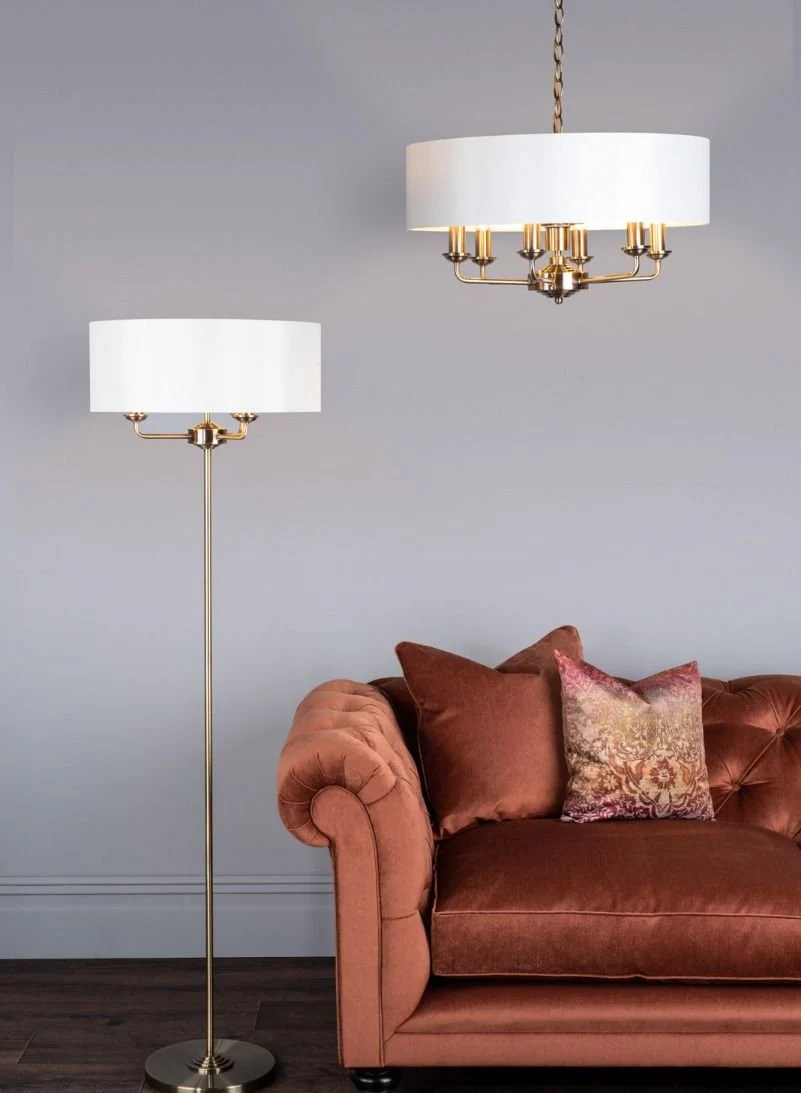 Sorrento 3 Light Classic Floor Lamp In Various Finishes - Image 12