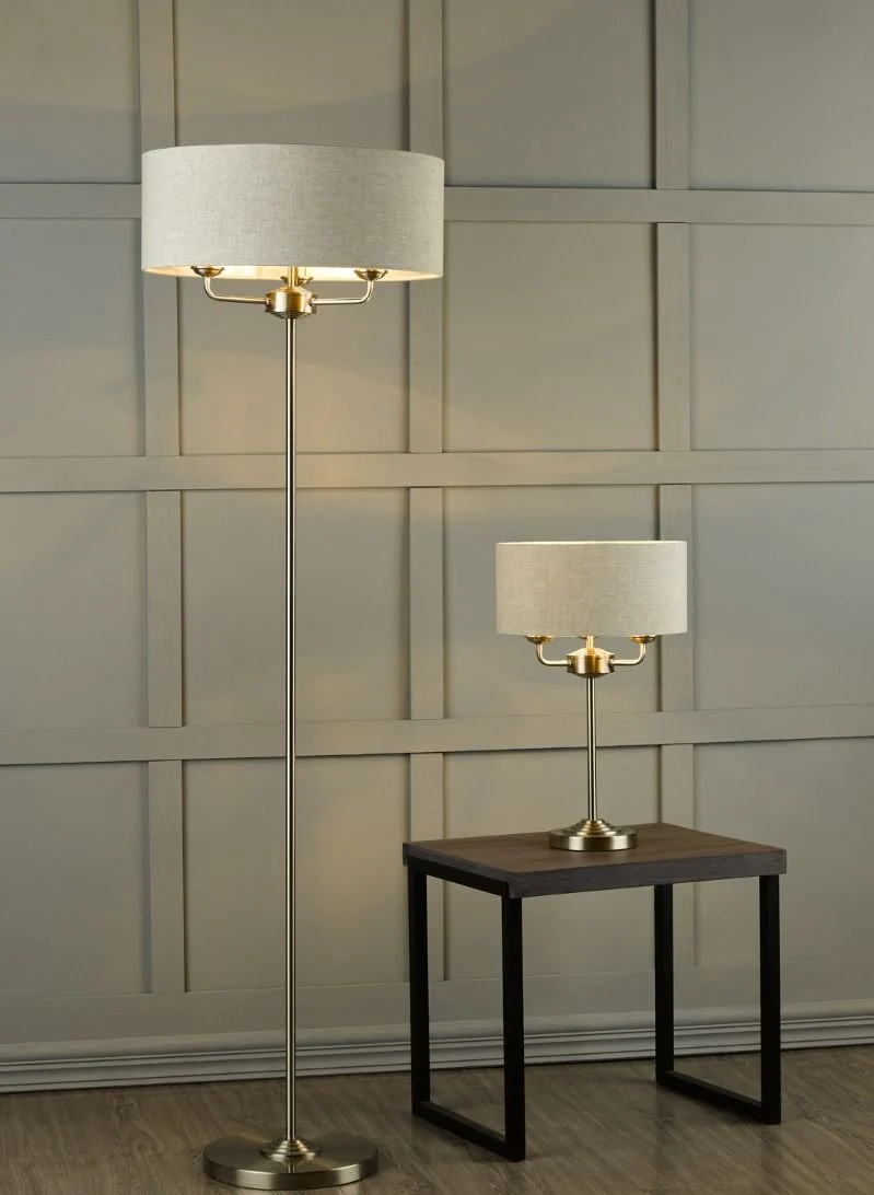 Sorrento 3 Light Classic Floor Lamp In Various Finishes - Image 3