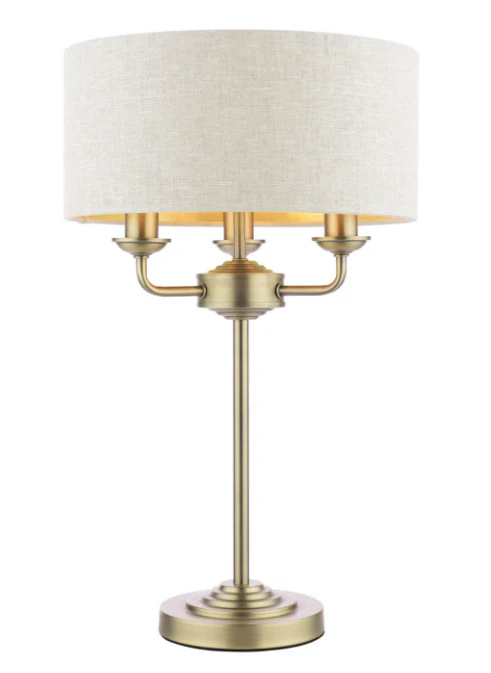 Sorrento 3 Light Table Lamp In Various Finishes - Image 15