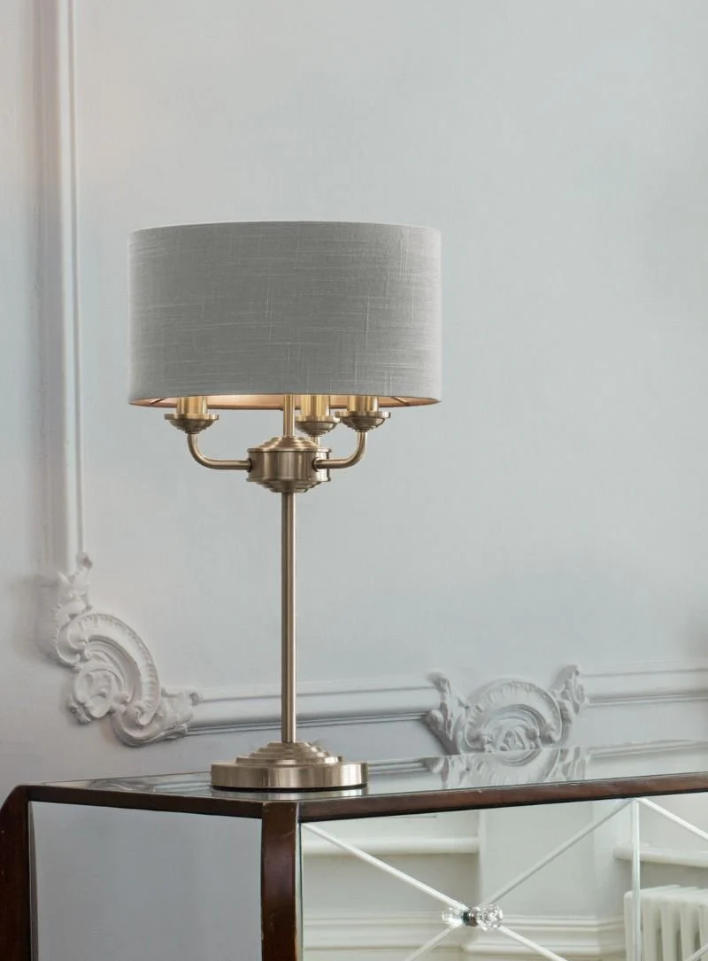 Sorrento 3 Light Table Lamp In Various Finishes - Image 9