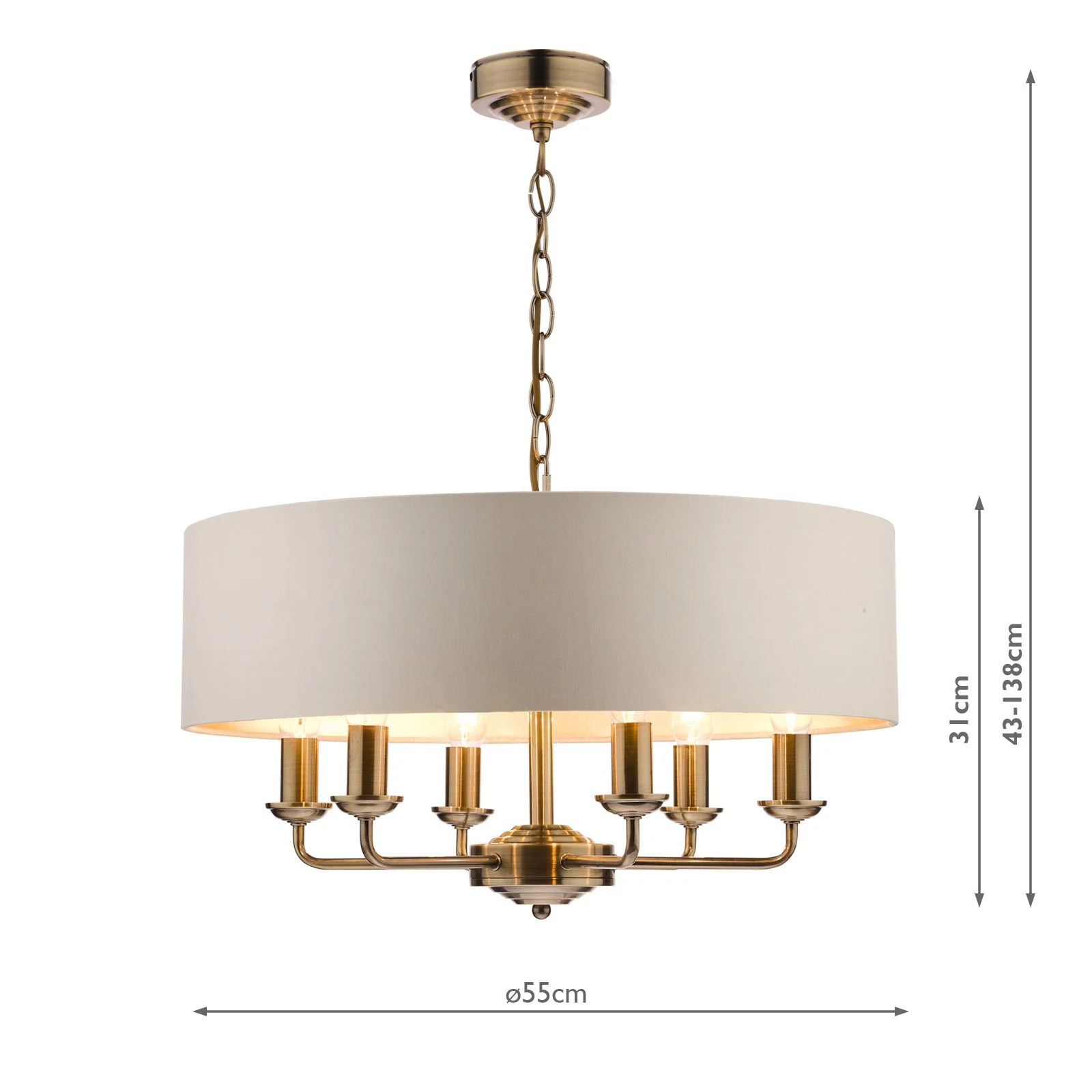 Sorrento 3/6Lt Pendant Various Finishes - Image 23