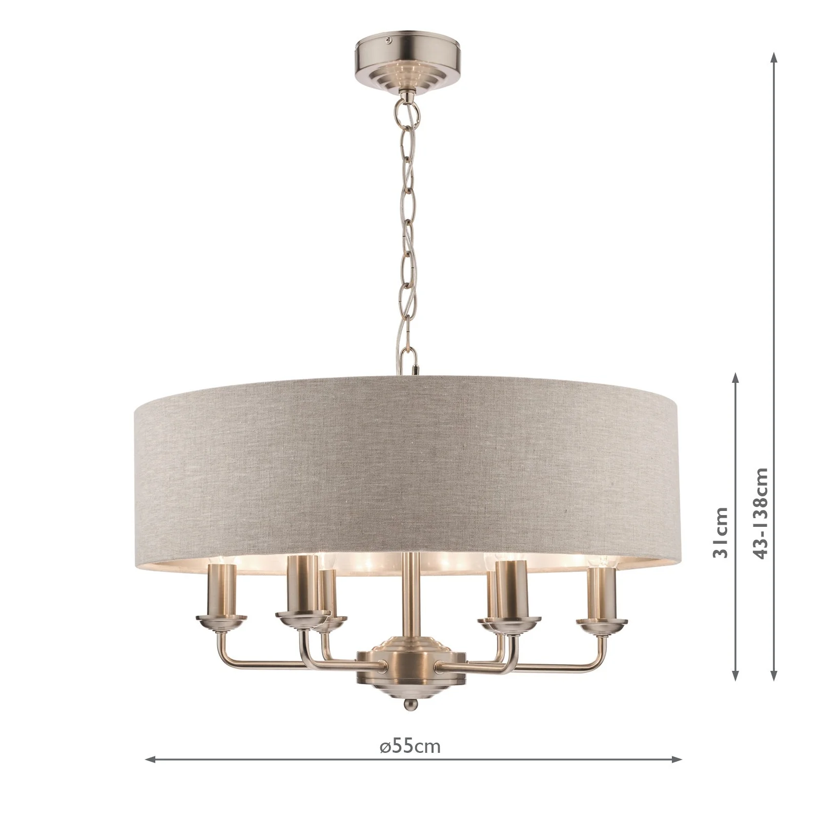 Sorrento 3/6Lt Pendant Various Finishes - Image 31