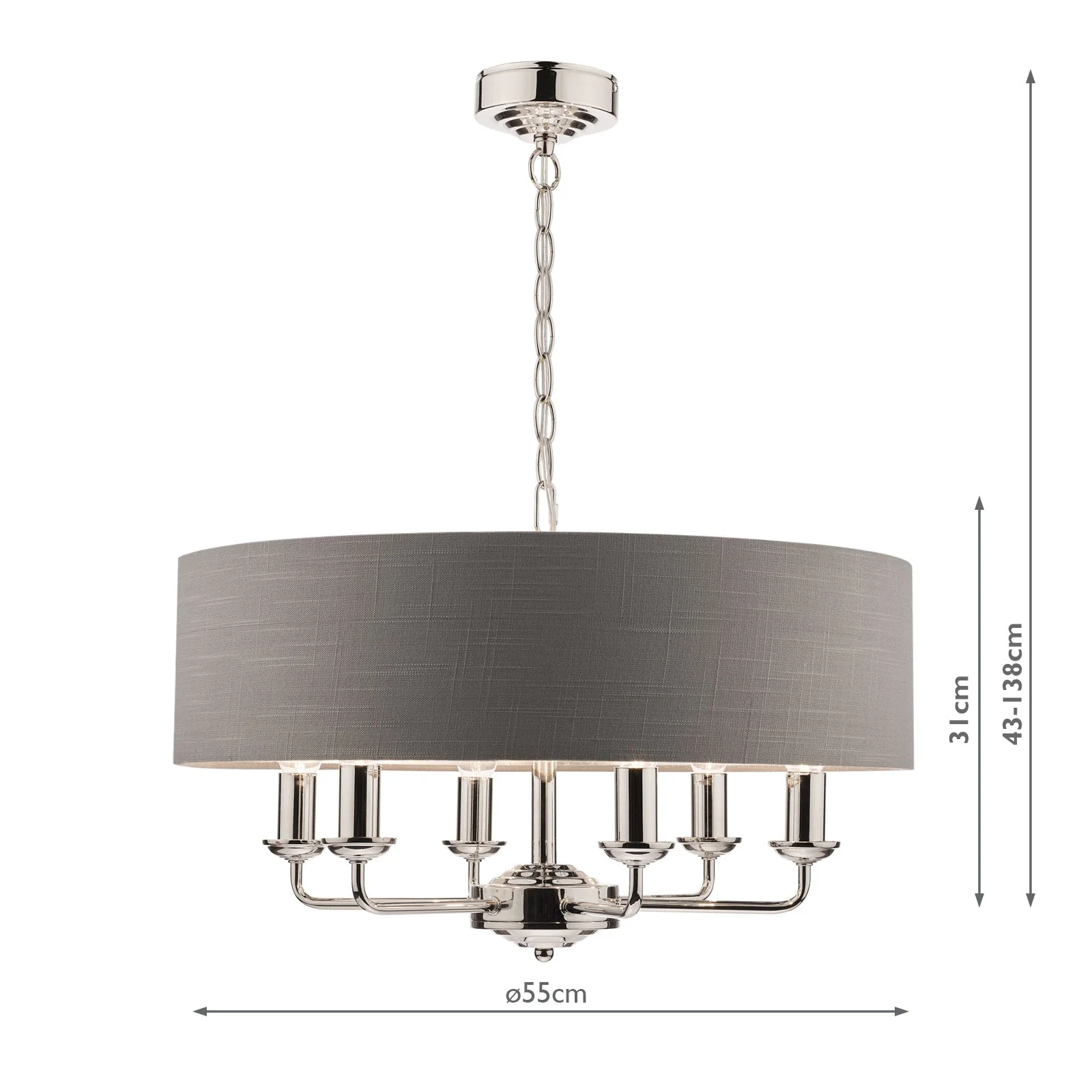 Sorrento 3/6Lt Pendant Various Finishes - Image 32