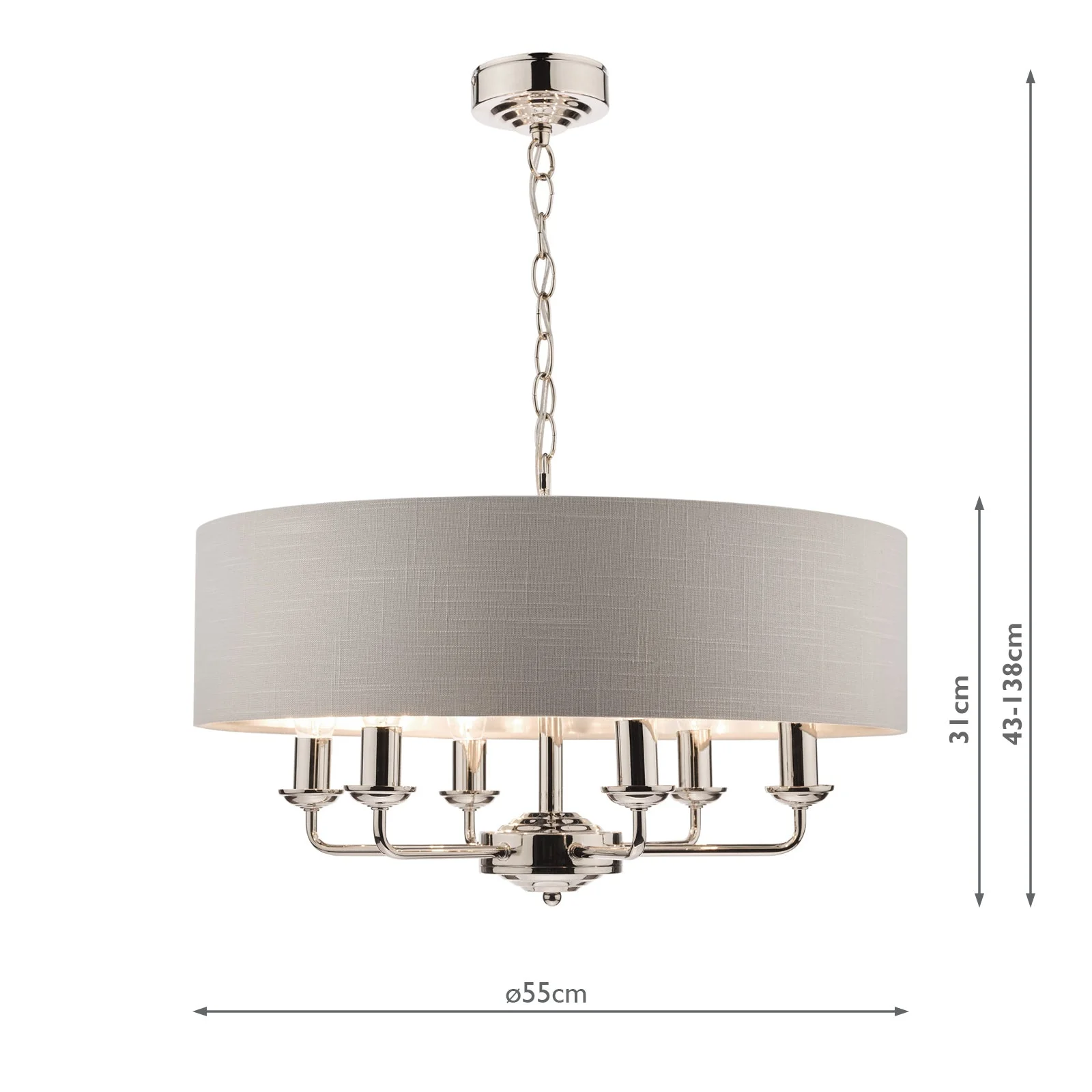 Sorrento 3/6Lt Pendant Various Finishes - Image 34