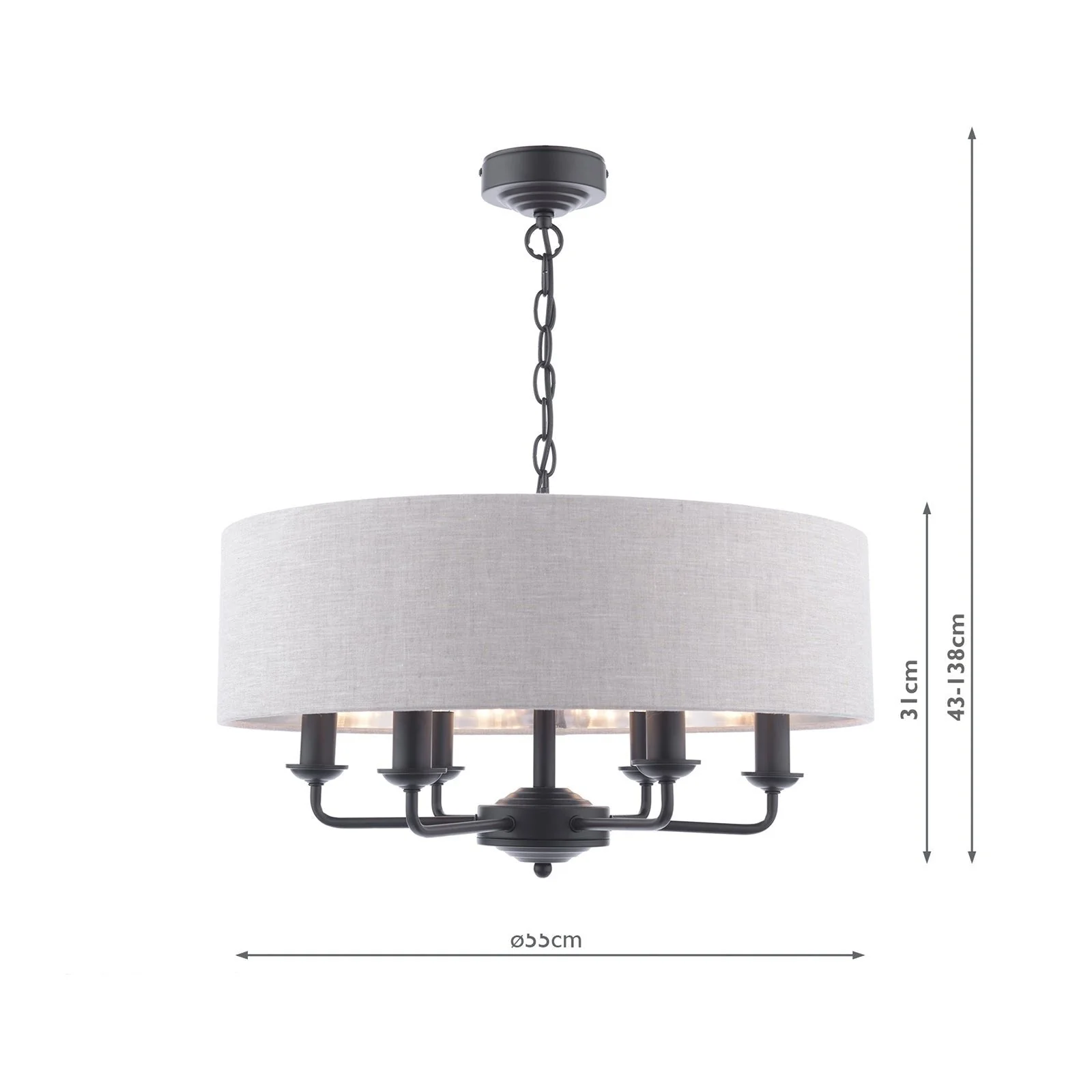 Sorrento 3/6Lt Pendant Various Finishes - Image 39