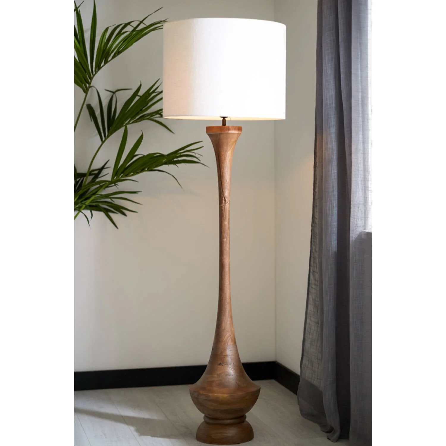 Nicolo Floor lamp Ø30x130cm - Brown - Image 2