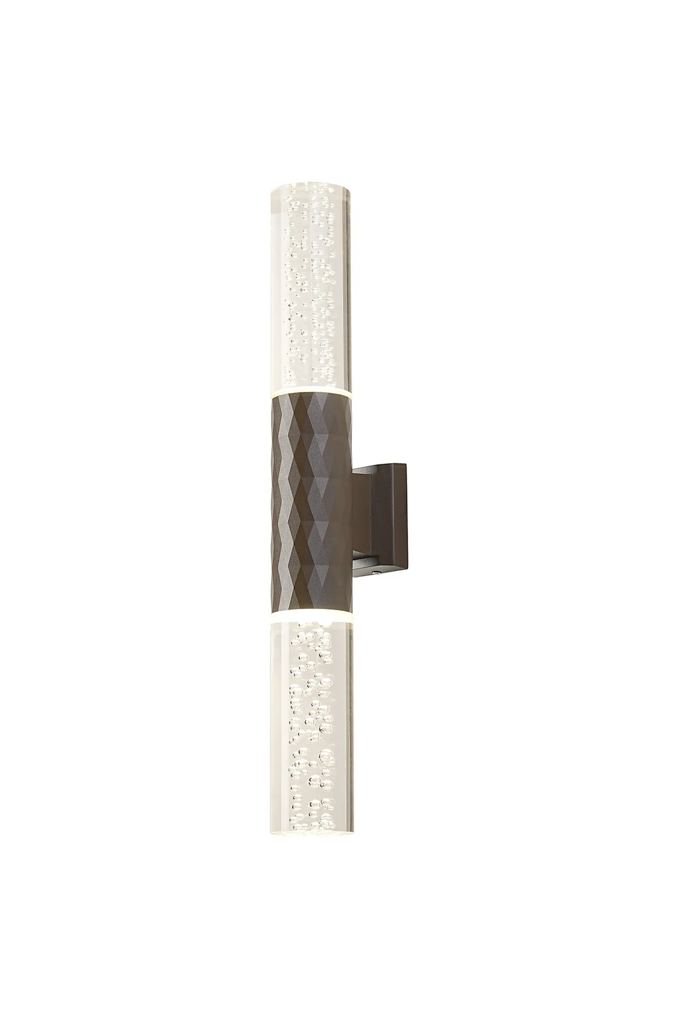 Nightingale IP54 GU10 Diamond Up/Down Wall Light - Bubble Shades - Image 3