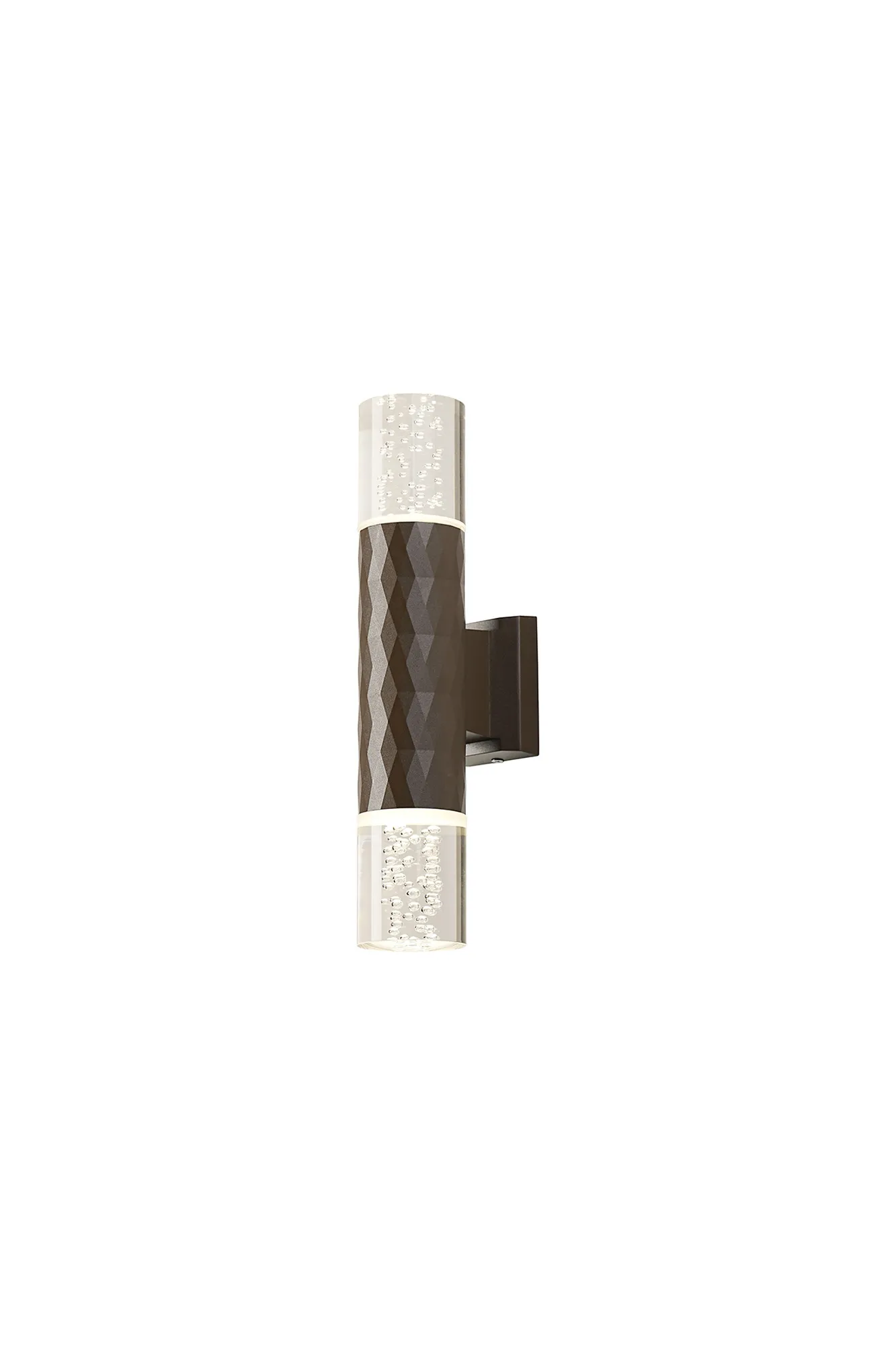 Nightingale IP54 GU10 Diamond Up/Down Wall Light - Bubble Shades - Image 4