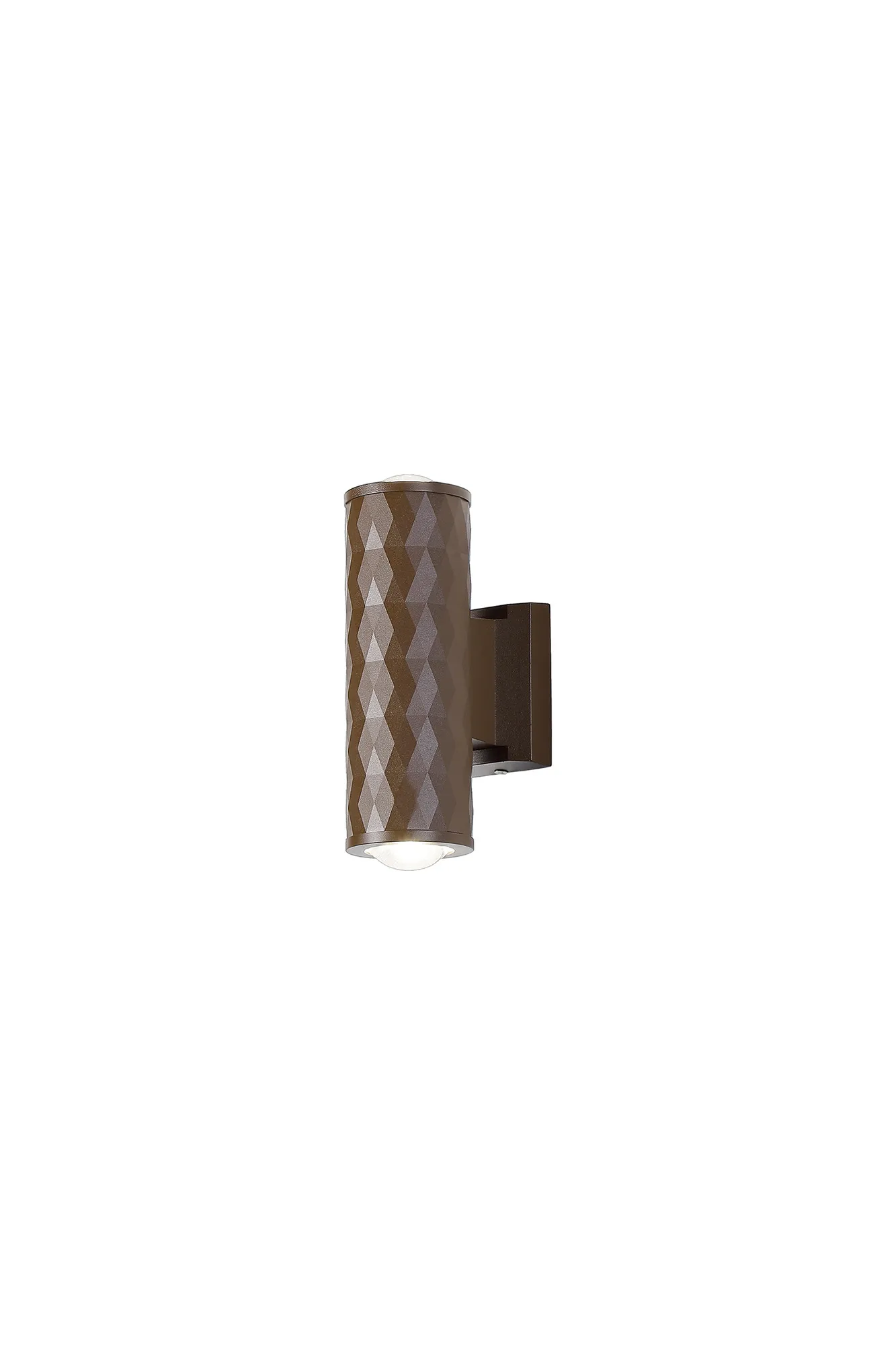 Nightingale IP54 GU10 Diamond Up/Down Wall Light - Dome Shade - Image 2