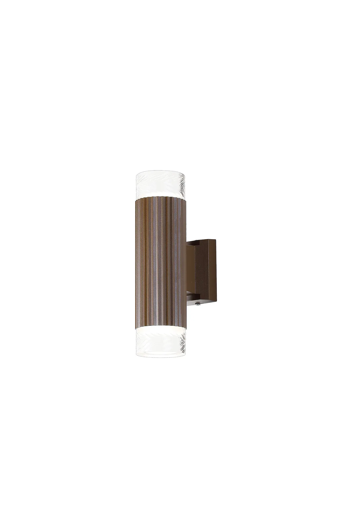 Nightingale IP54 GU10 Line Frame Up/Down Wall Light - Diagonal Shades - Image 2