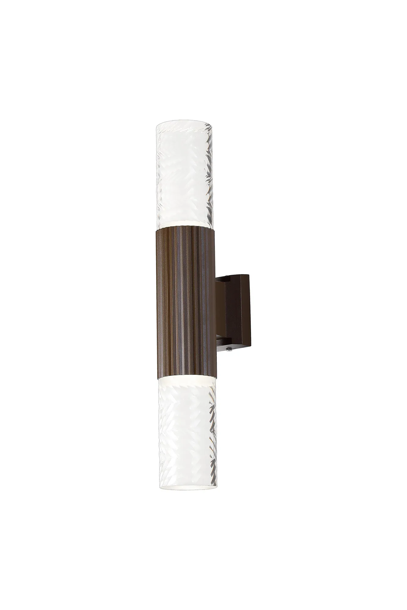 Nightingale IP54 GU10 Line Frame Up/Down Wall Light - Diagonal Shades - Image 5