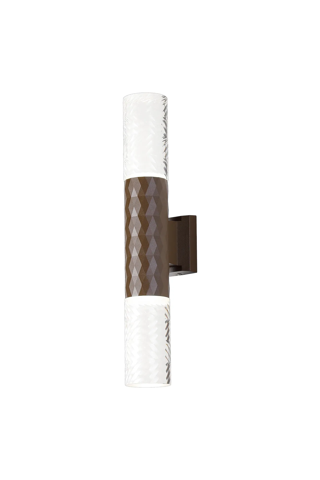 Nightingale IP54 GU10 Up/Down Wall Light - Diamond Frame/Diagonal Shade - Image 2