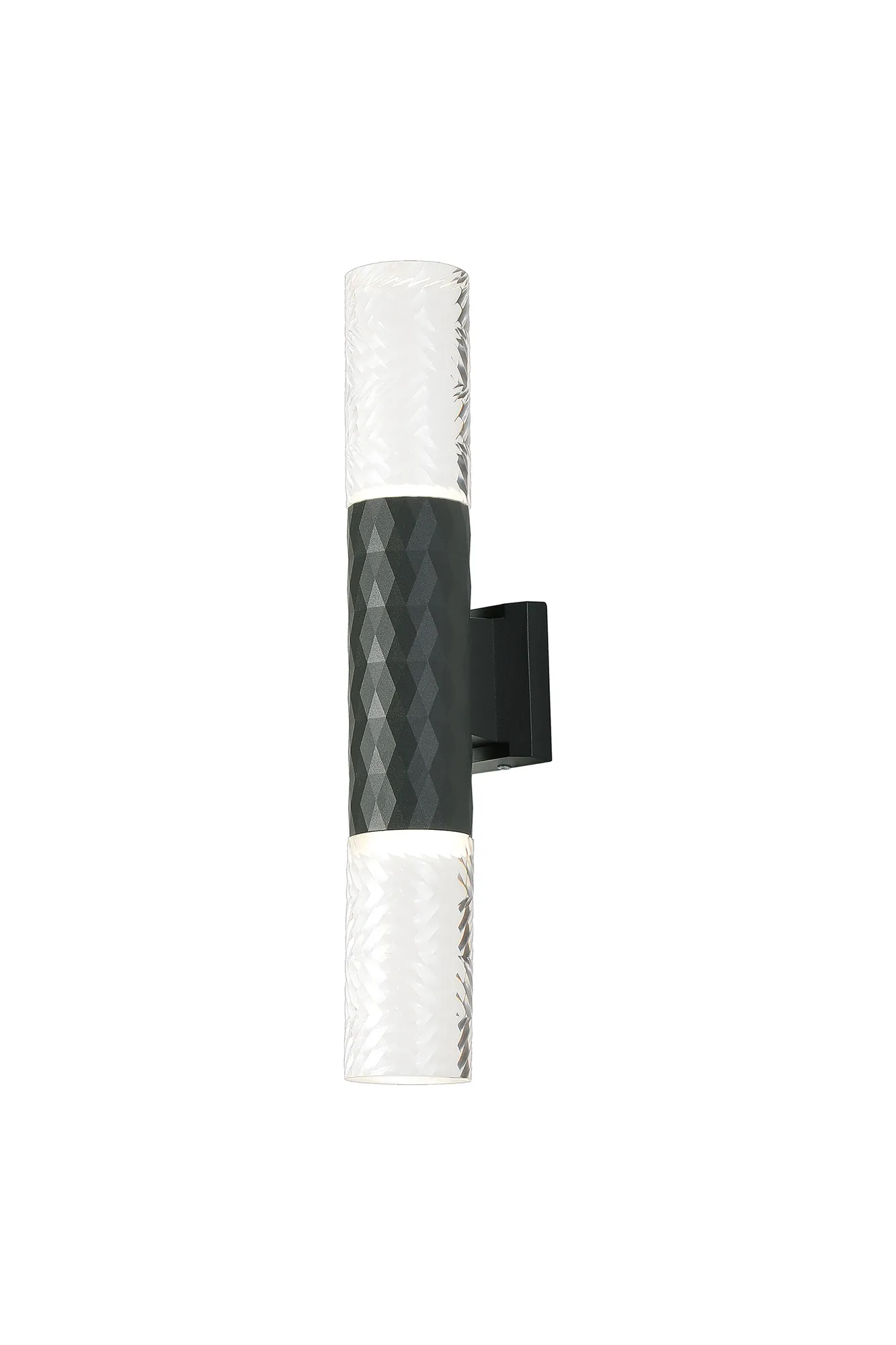 Nightingale IP54 GU10 Up/Down Wall Light - Diamond Frame/Diagonal Shade - Image 3