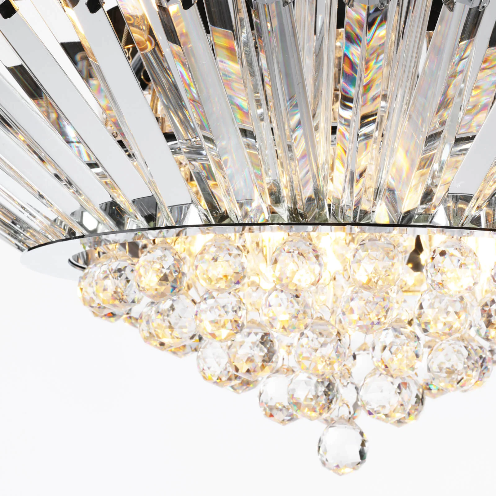 Nimbus 9Lt Crystal Ceiling Light Polished Chrome Crystal - Image 4
