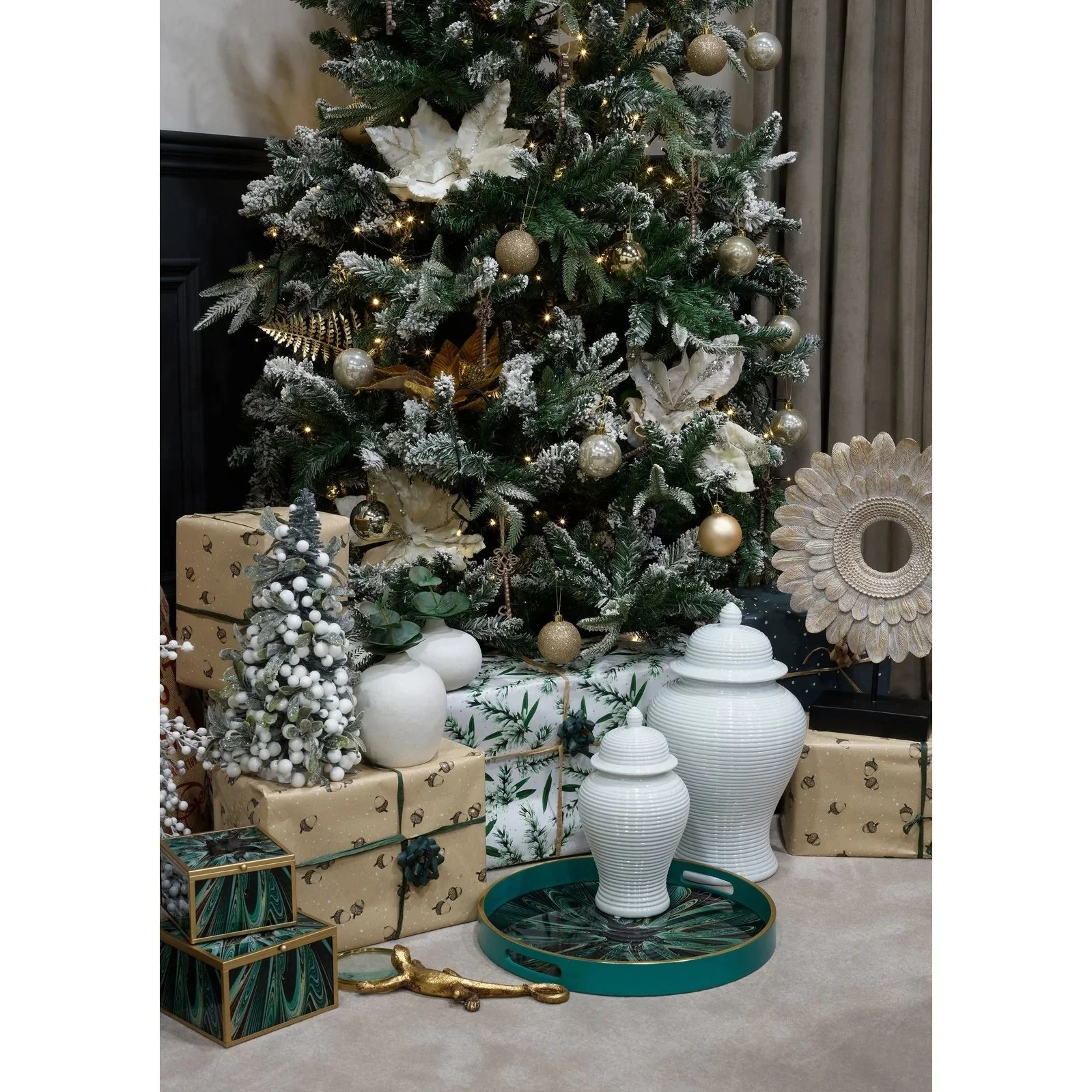 Nina 10''/15" Jar - White Ridged Finish - Image 7