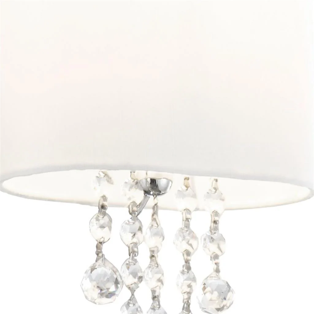 Nina 1Lt Wall Light - Chrome, White and Black - Image 2