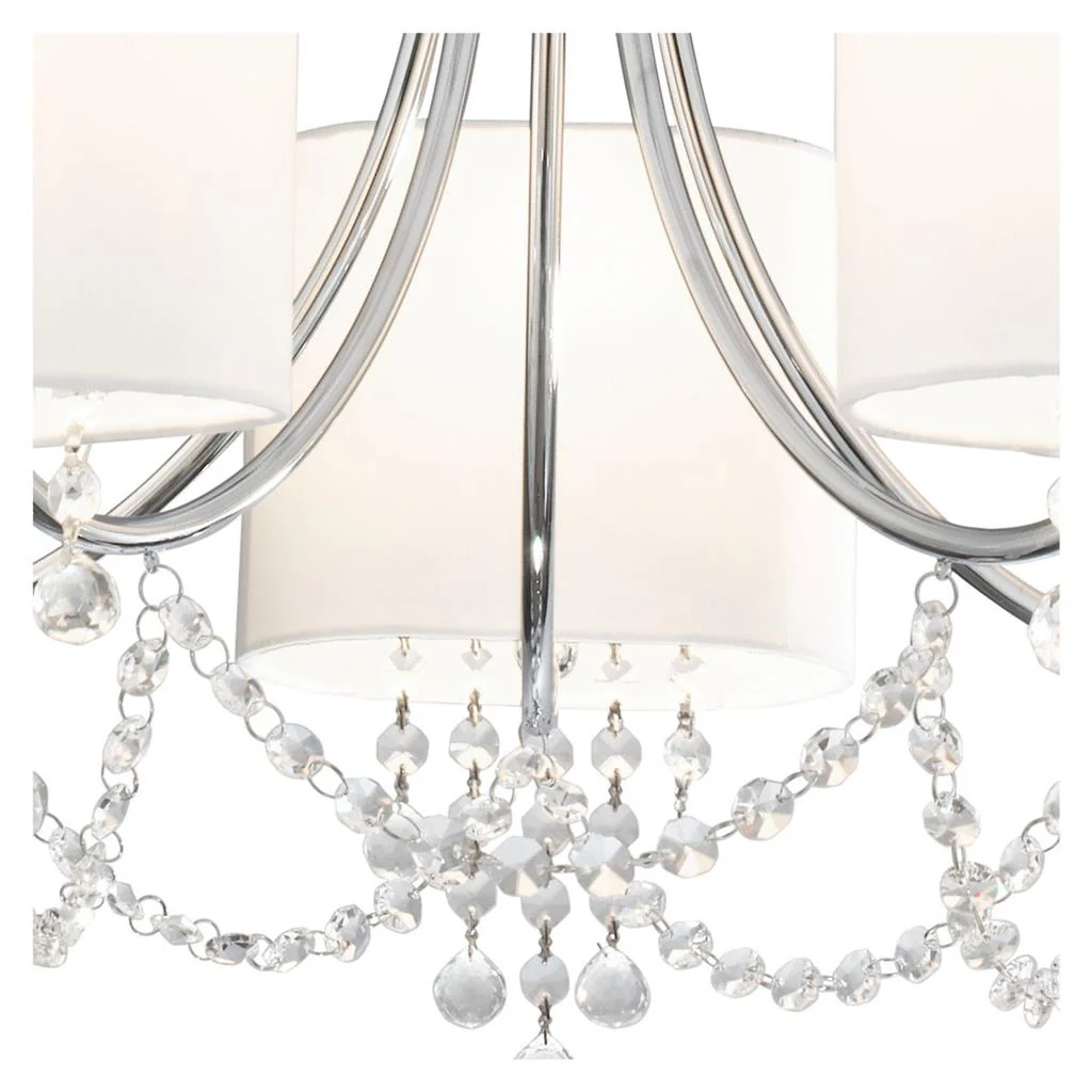 Nina 5/8Lt Multi-Arm Pendant - Chrome Finish - Image 2