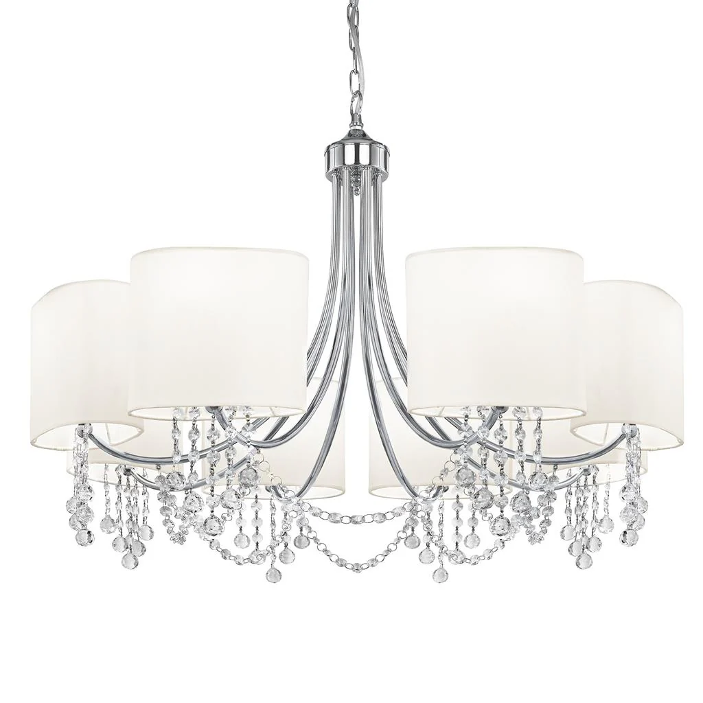 Nina 5/8Lt Multi-Arm Pendant - Chrome Finish - Image 6