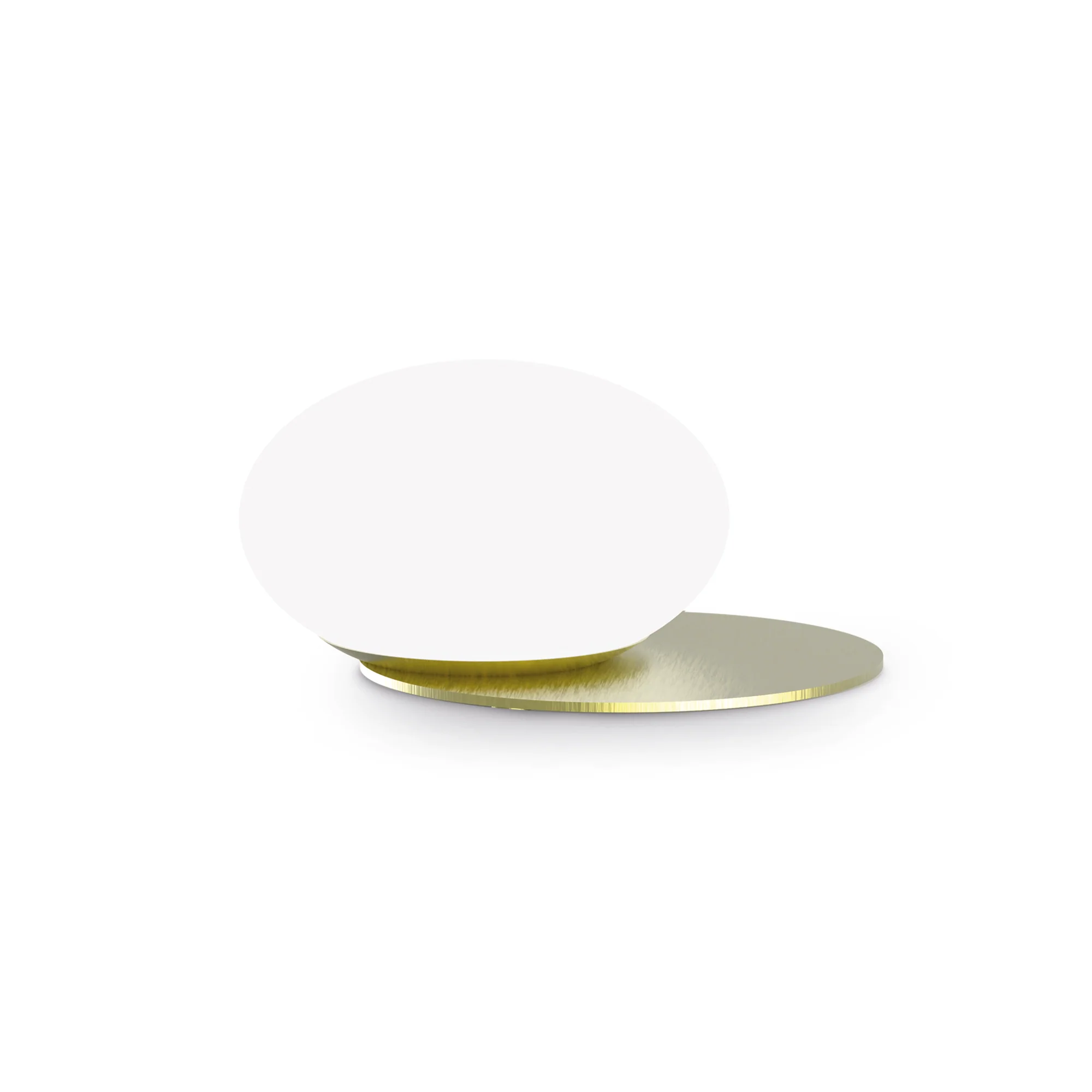 Ninfea Modern Table Lamp - White/Brass - Image 2