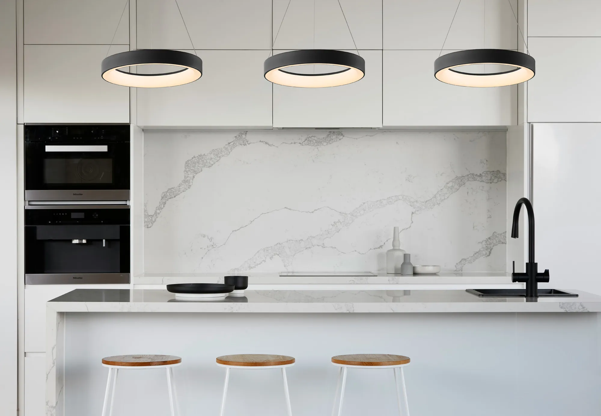 Niseko II Ring Pendant Tuneable Remote Control - Various Finishes & Colours - Image 23