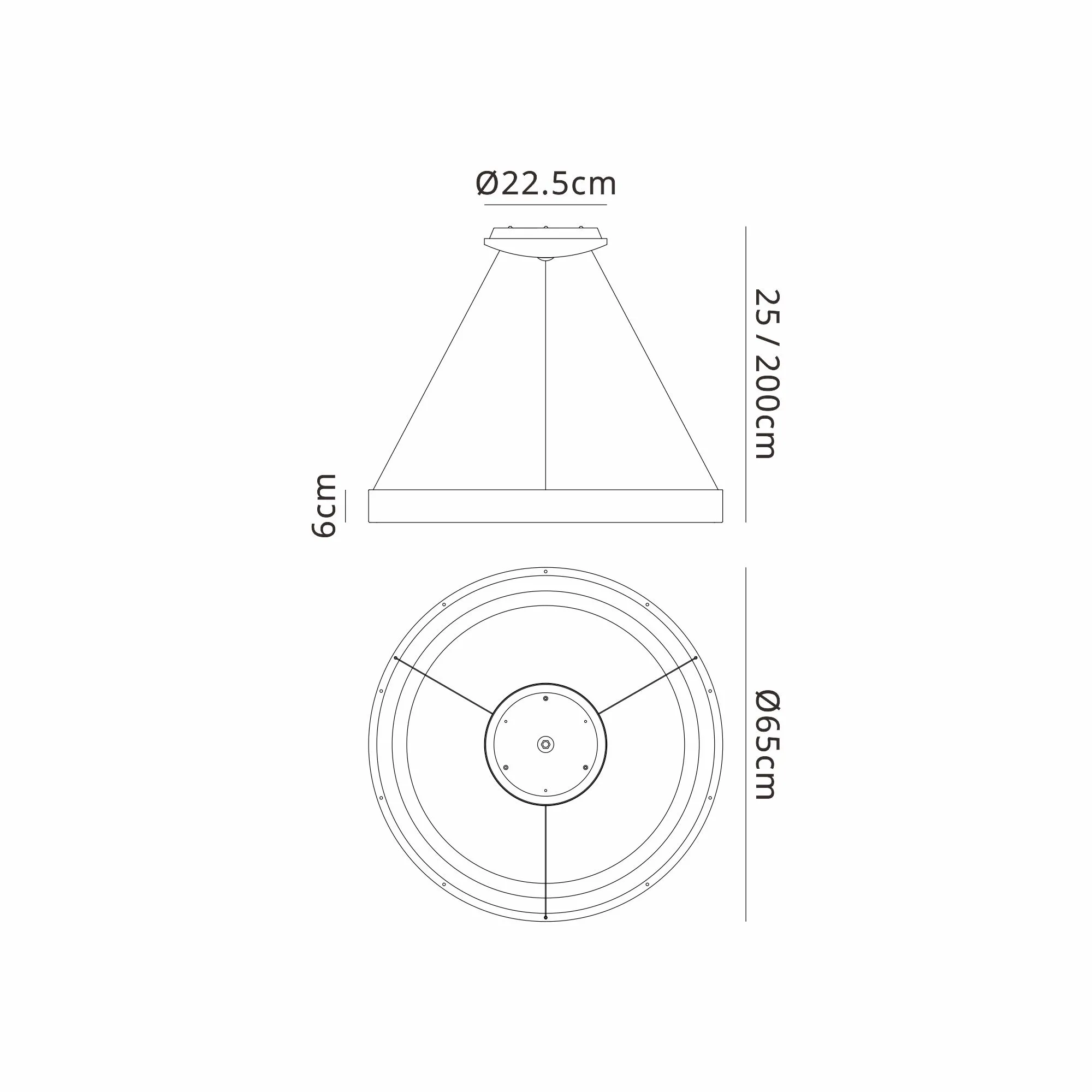 Niseko II Ring Pendant Tuneable Remote Control - Various Finishes & Colours - Image 35