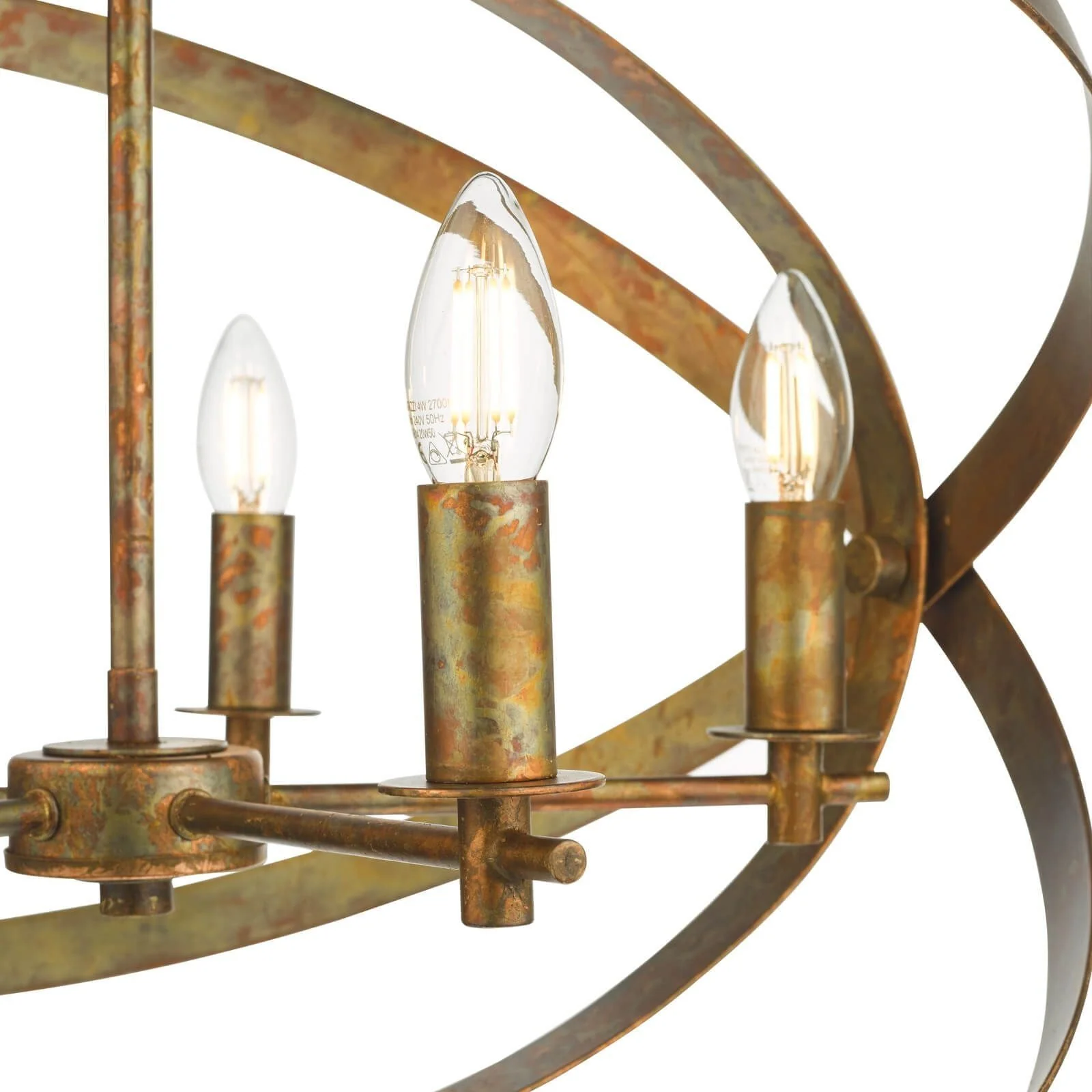 Nitya 5/8Lt Centre Ceiling Light - Copper Finish - Image 2