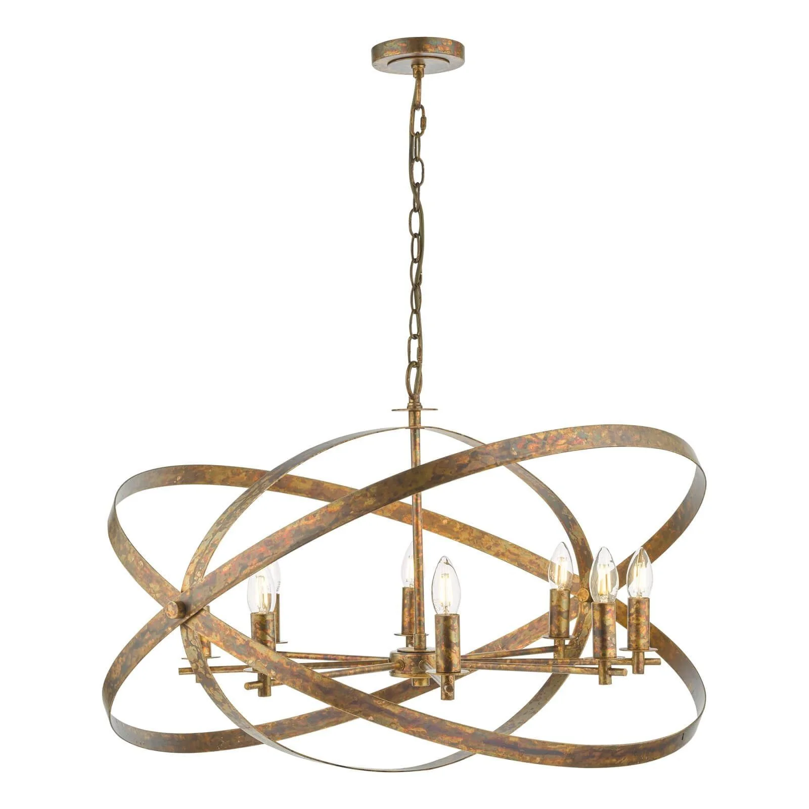Nitya 5/8Lt Centre Ceiling Light - Copper Finish - Image 5