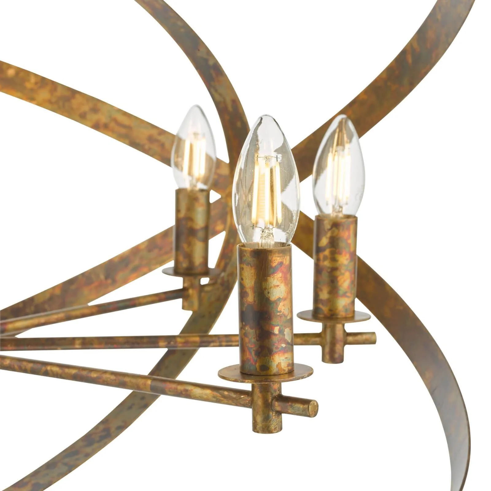 Nitya 5/8Lt Centre Ceiling Light - Copper Finish - Image 6