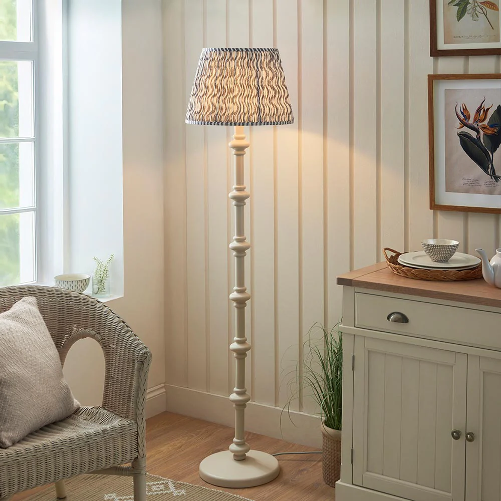 Nivara Ripple Floor Lamp In Various Finishes B22 - Image 2